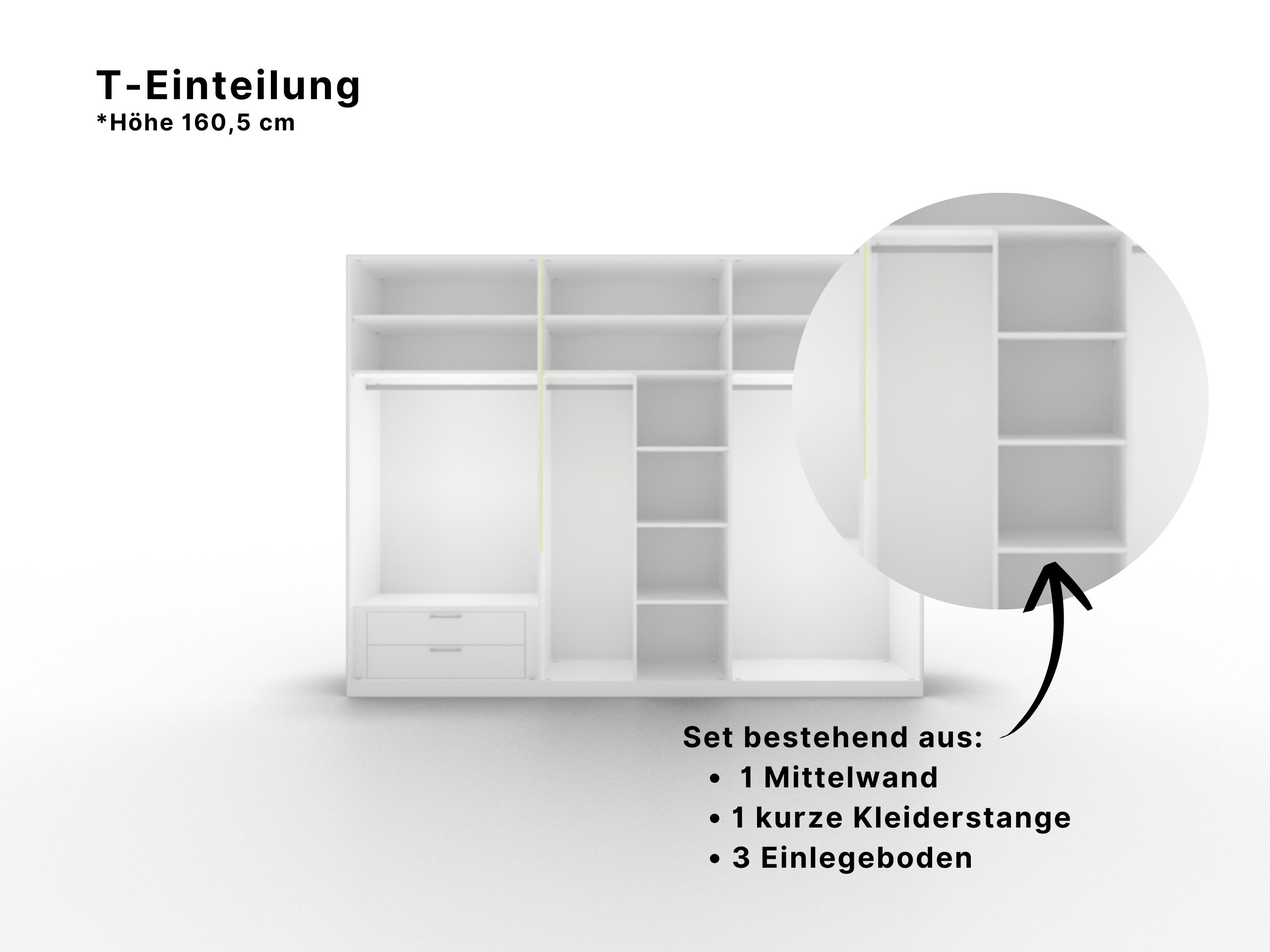 Disselkamp Cabrillo Kleiderschrank Zubehoer_T-Einteilung