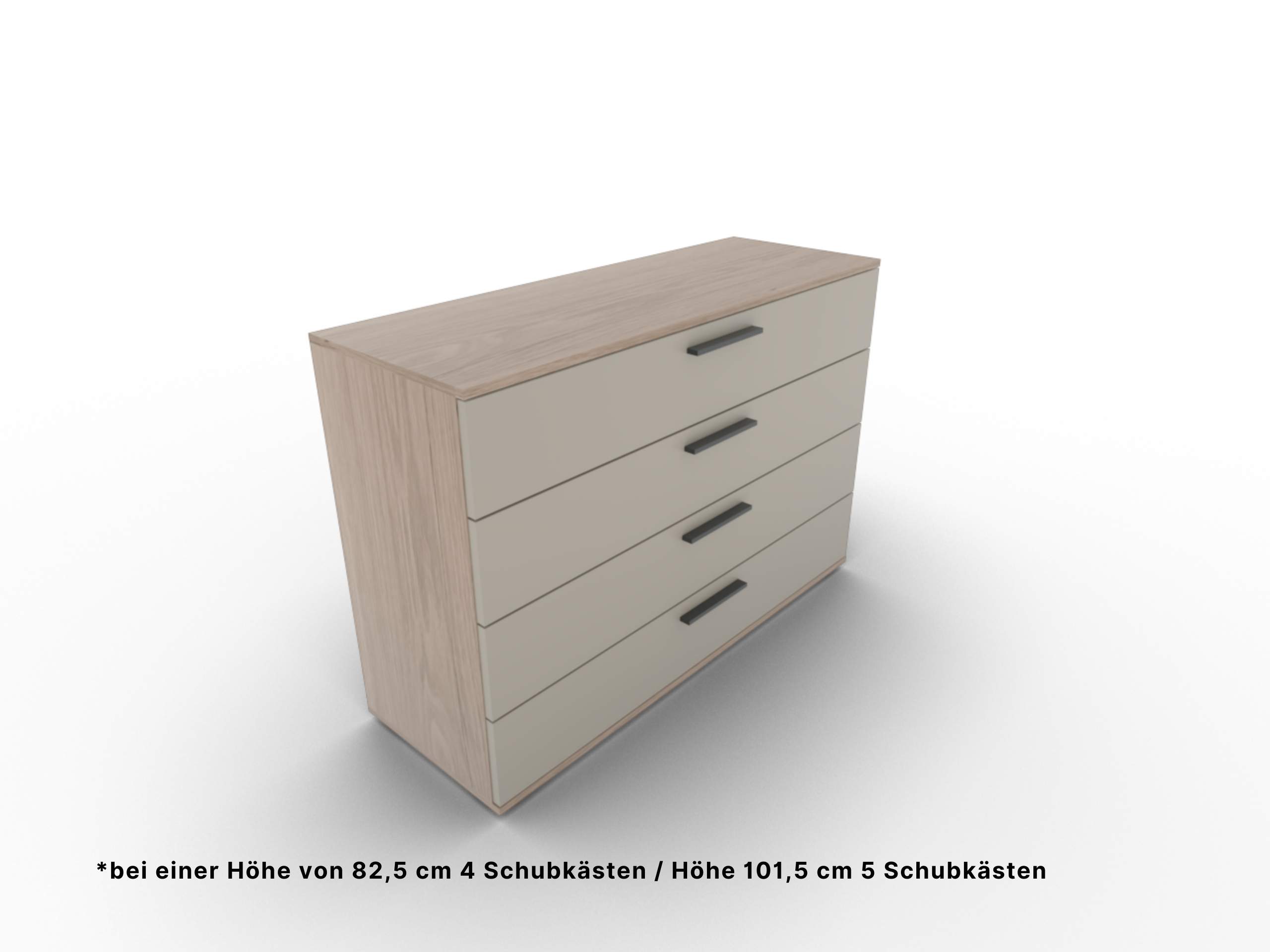 Disselkamp Cuneo Schubkastenkommode 120er O-Linie_Lack Basalt (2)