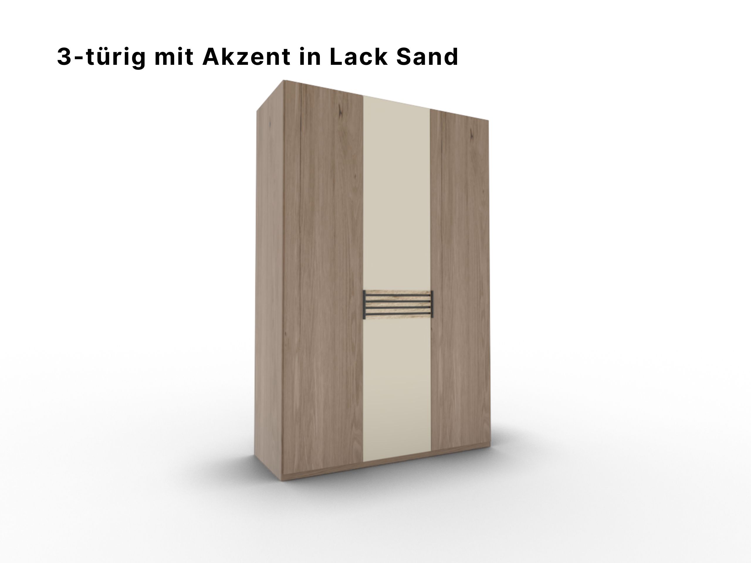 Disselkamp Cabrillo Schrankftont 1 3-tuerer Lack Sand