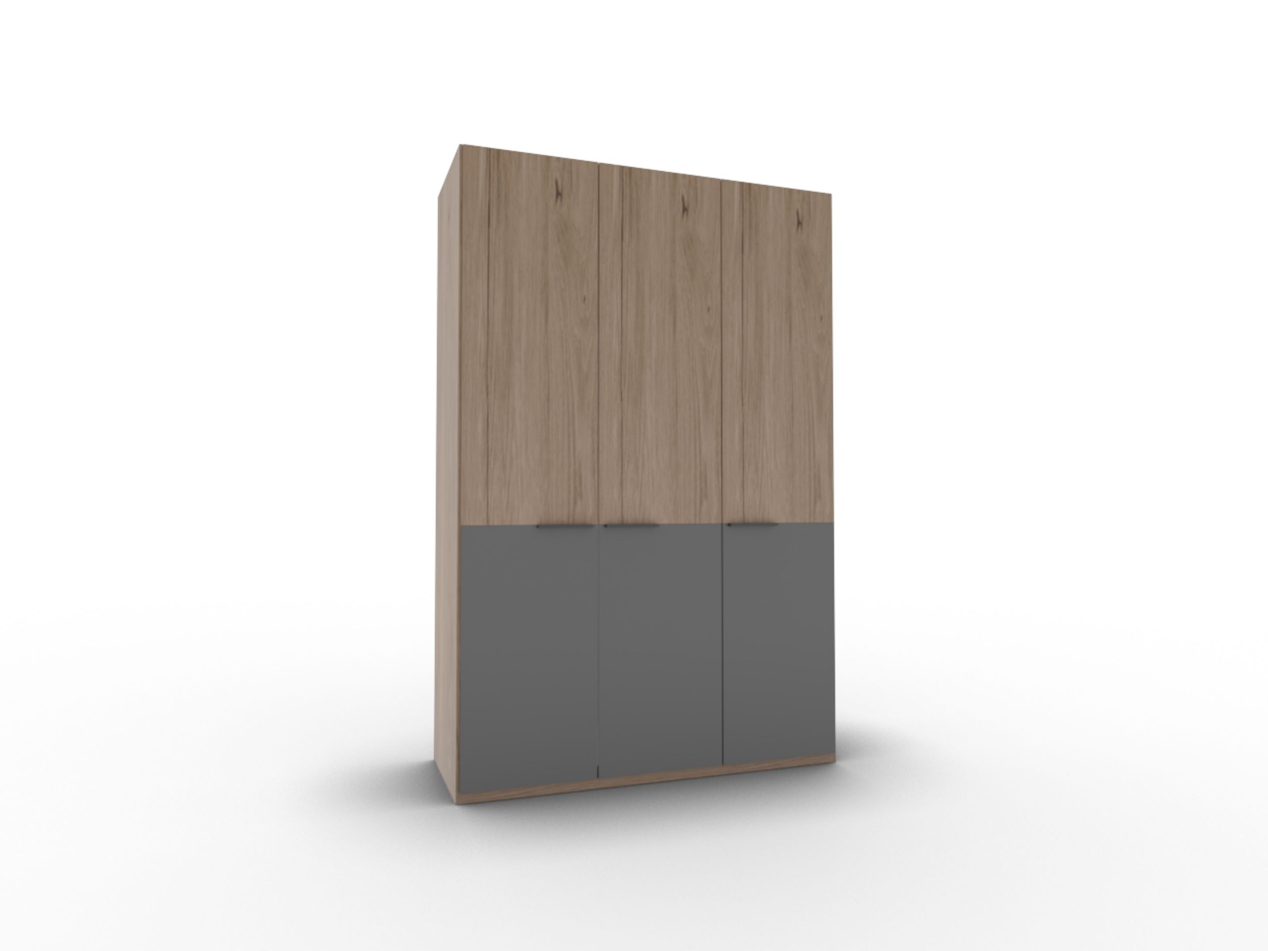 Disselkamp Cuneo Kleiderschrank 3-tuerig_Lack Basalt