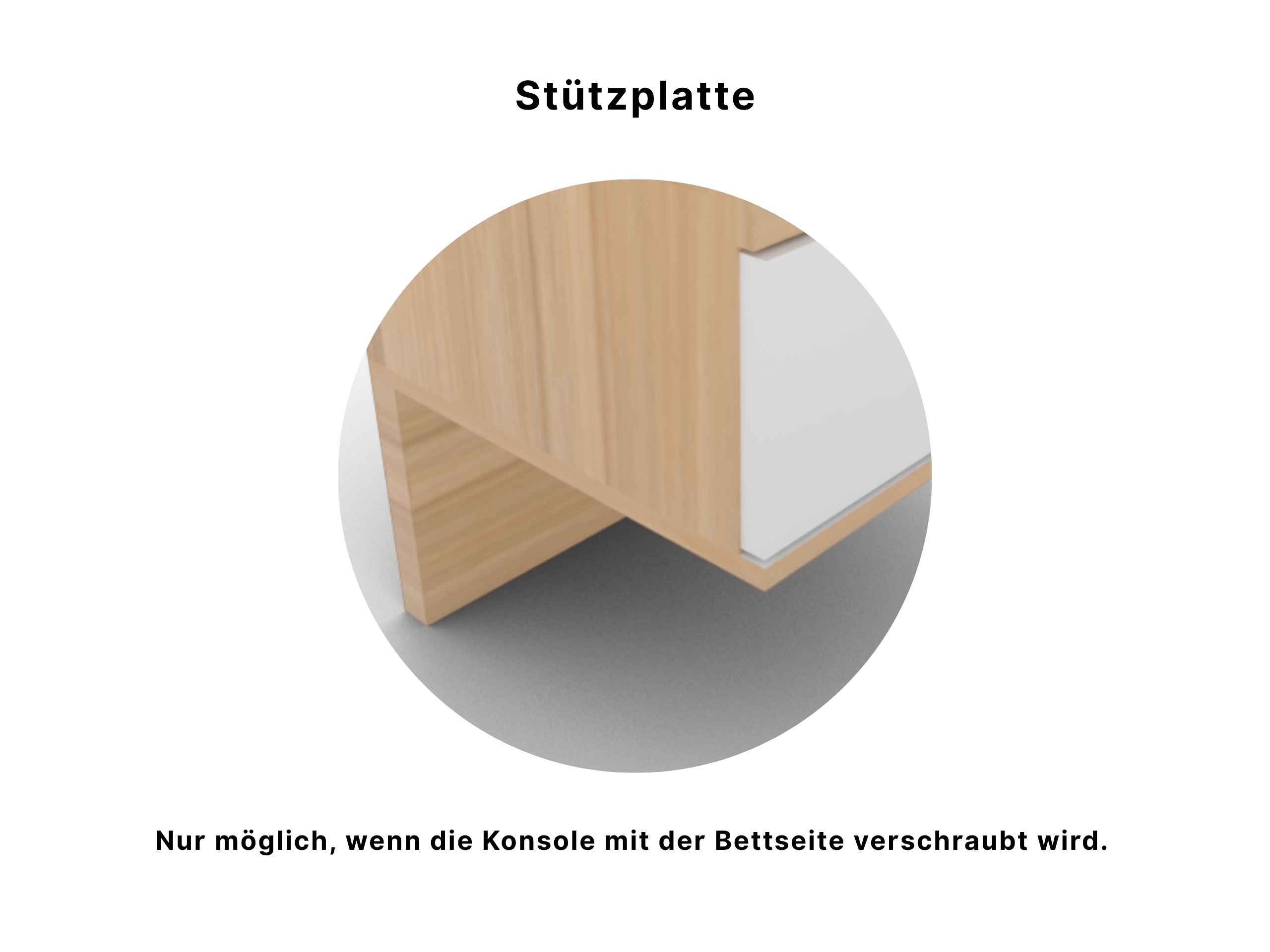 Disselkamp Comfort V Hängekonsole Kernbuche_Stützplatte