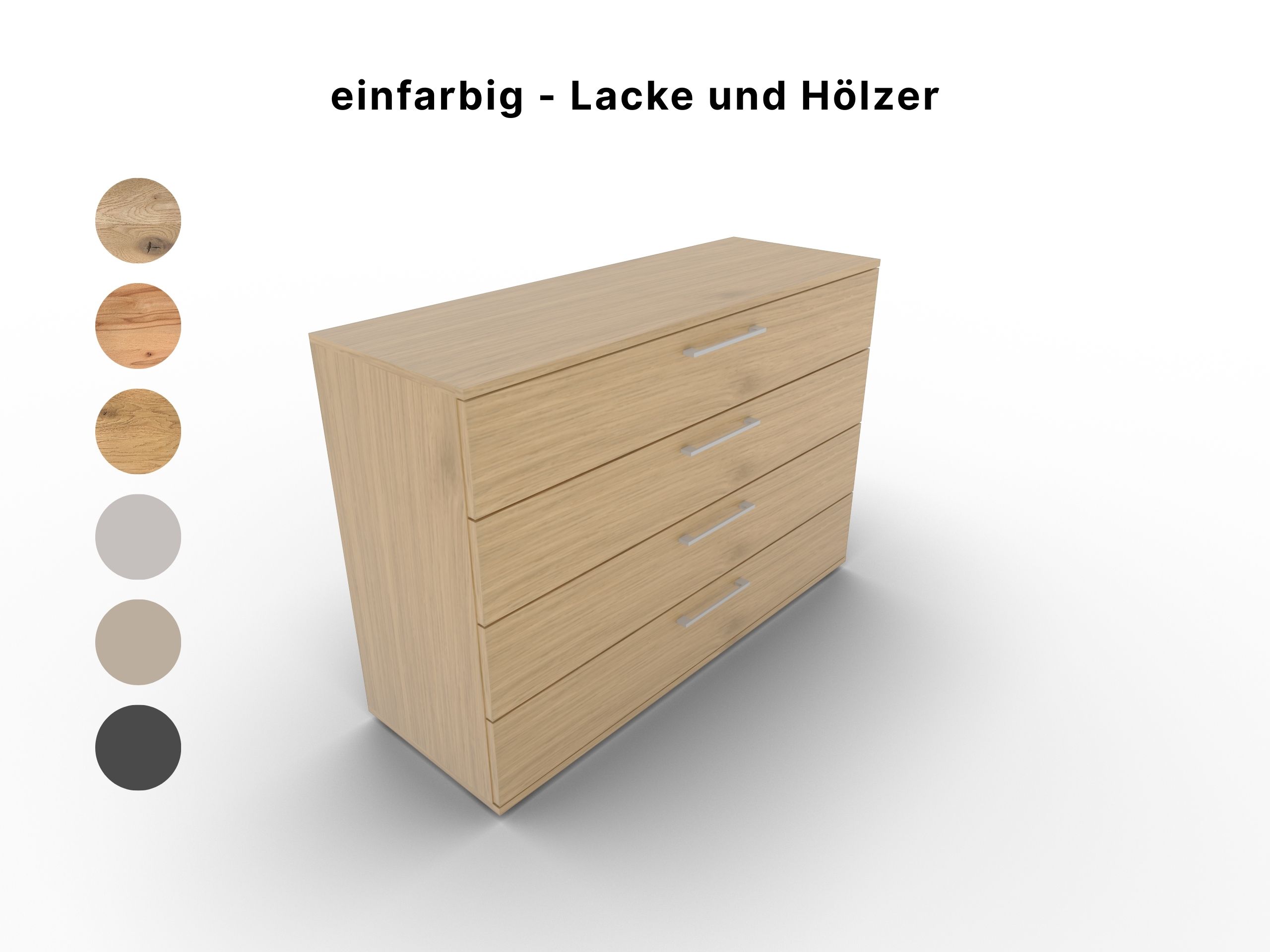 Disselkamp Schubkastenkommode Lacke und Hölzer 120er (2)