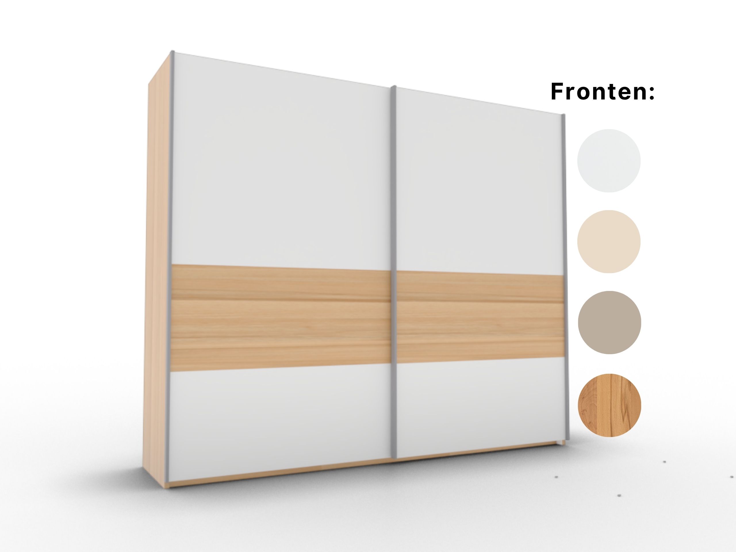 Disselkamp Comfort V Schwebeturenschrank PG 1 Kernbuche 6 x Absetzung