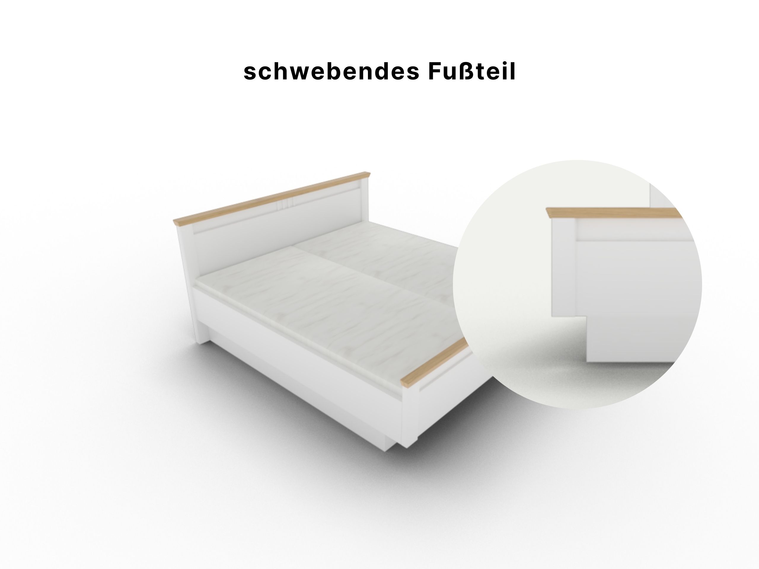 Disselkamp Castellino Doppelbett Schwebendes Futeil 1