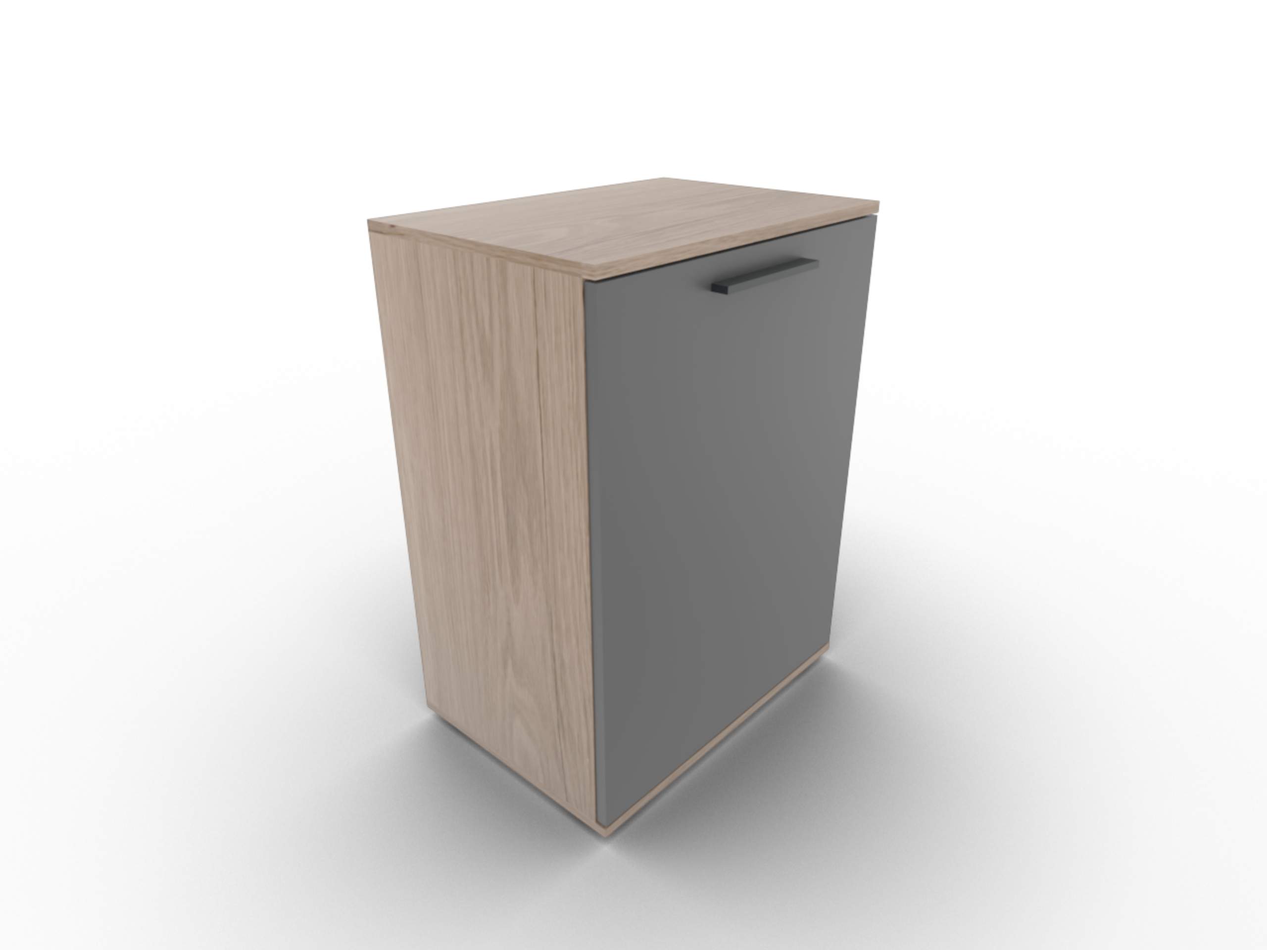 Disselkamp Cuneo Tuerenkommode 1-tuerig O-Linie_Lack Basalt