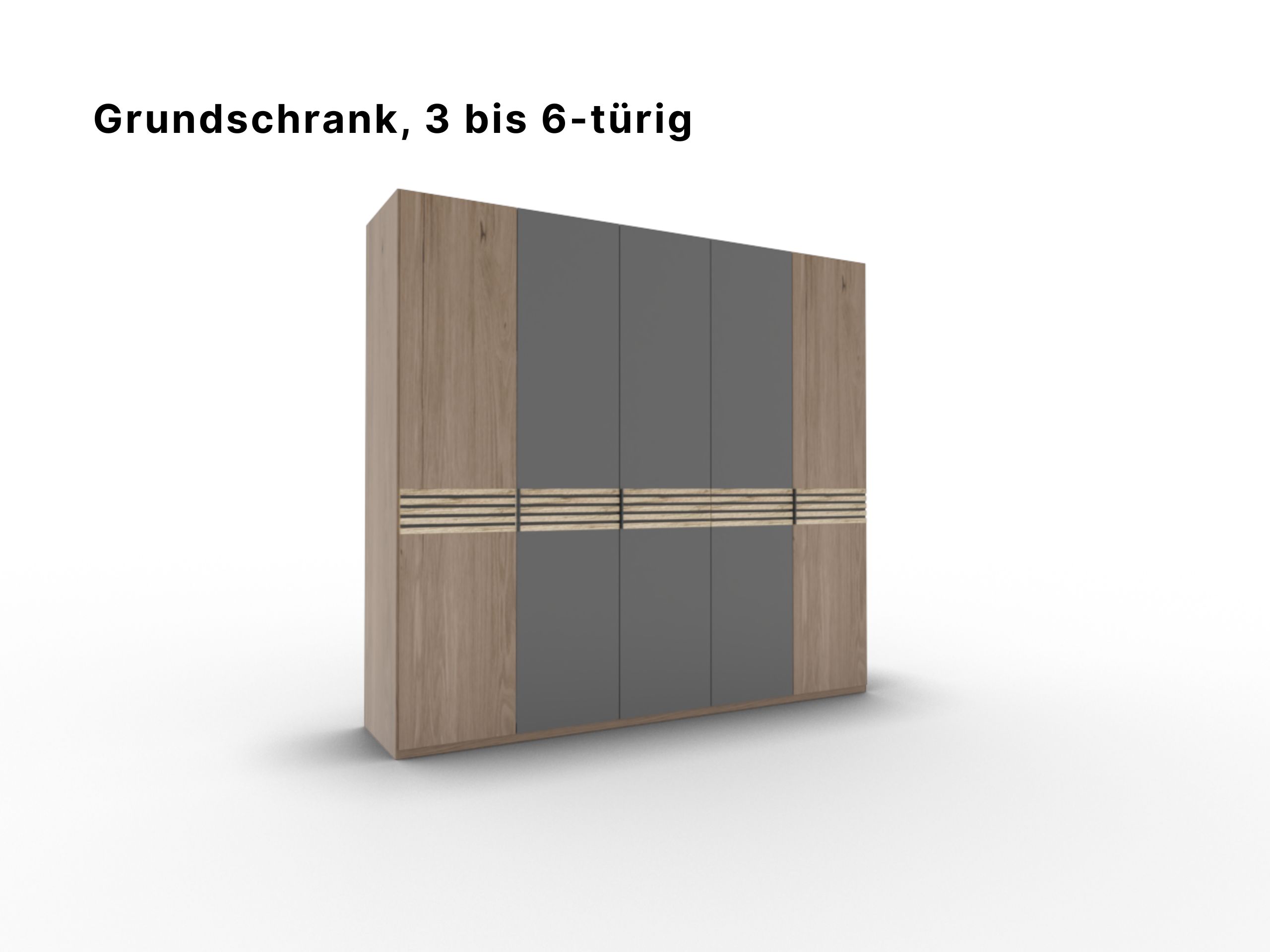Disselkamp Cabrillo Schrankftont 2 5-tuerer Lack Basalt_Cover