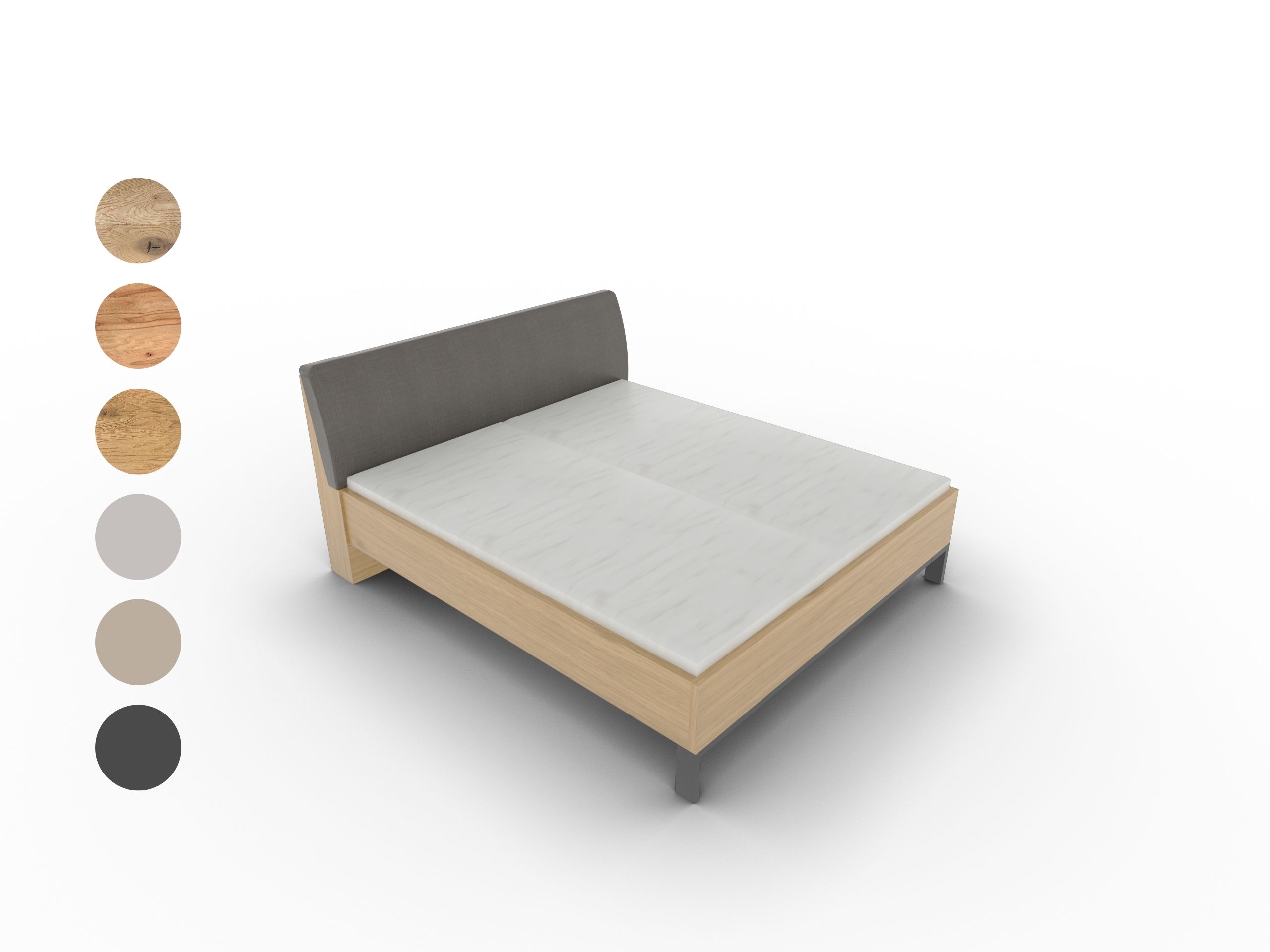 Disselkamp Doppelbett Polsterkopfteil Luna Wildeiche PG2 862388