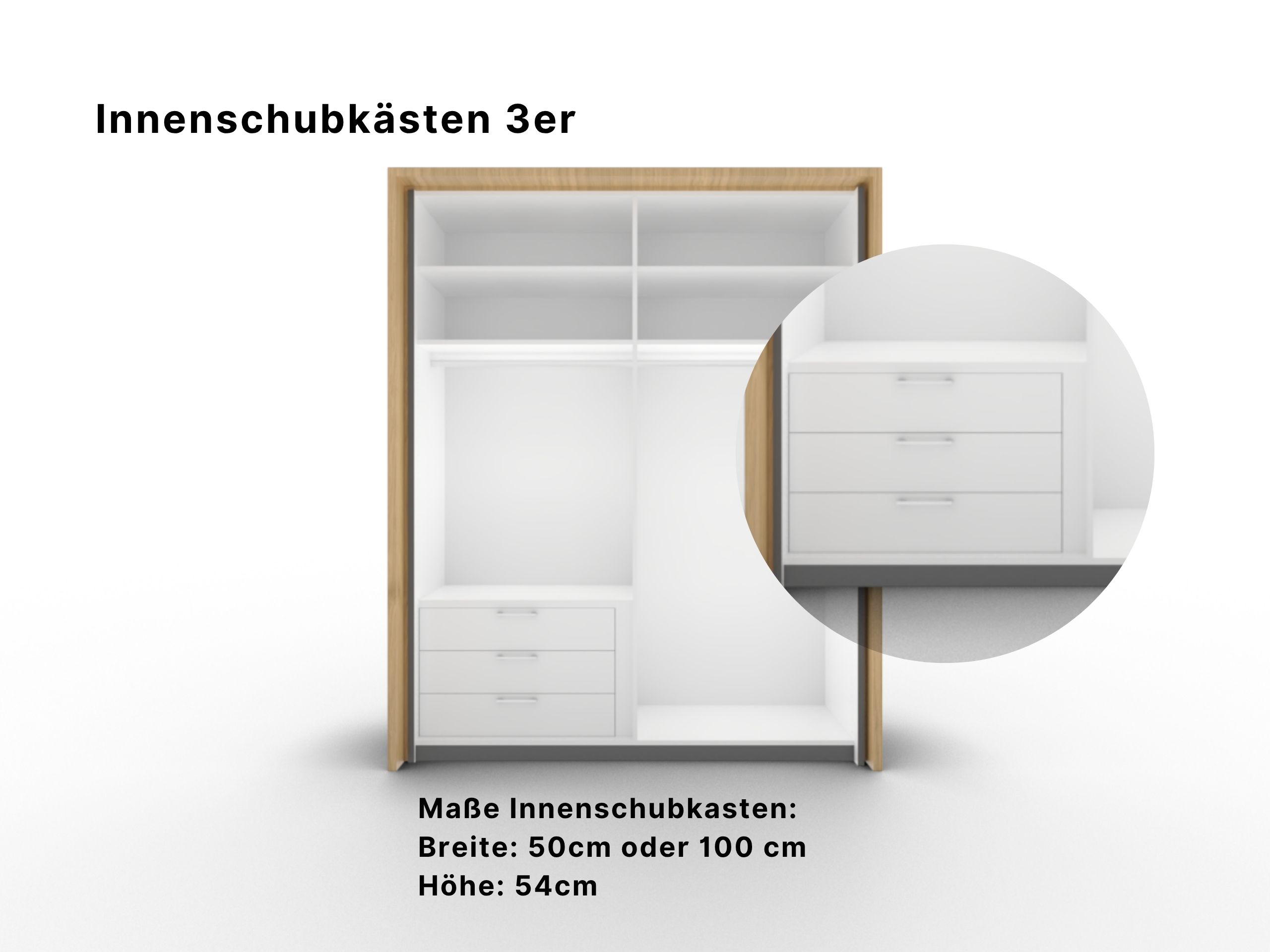 Disselkamp Callao Innenschubkasten Drehturenschrank 3er