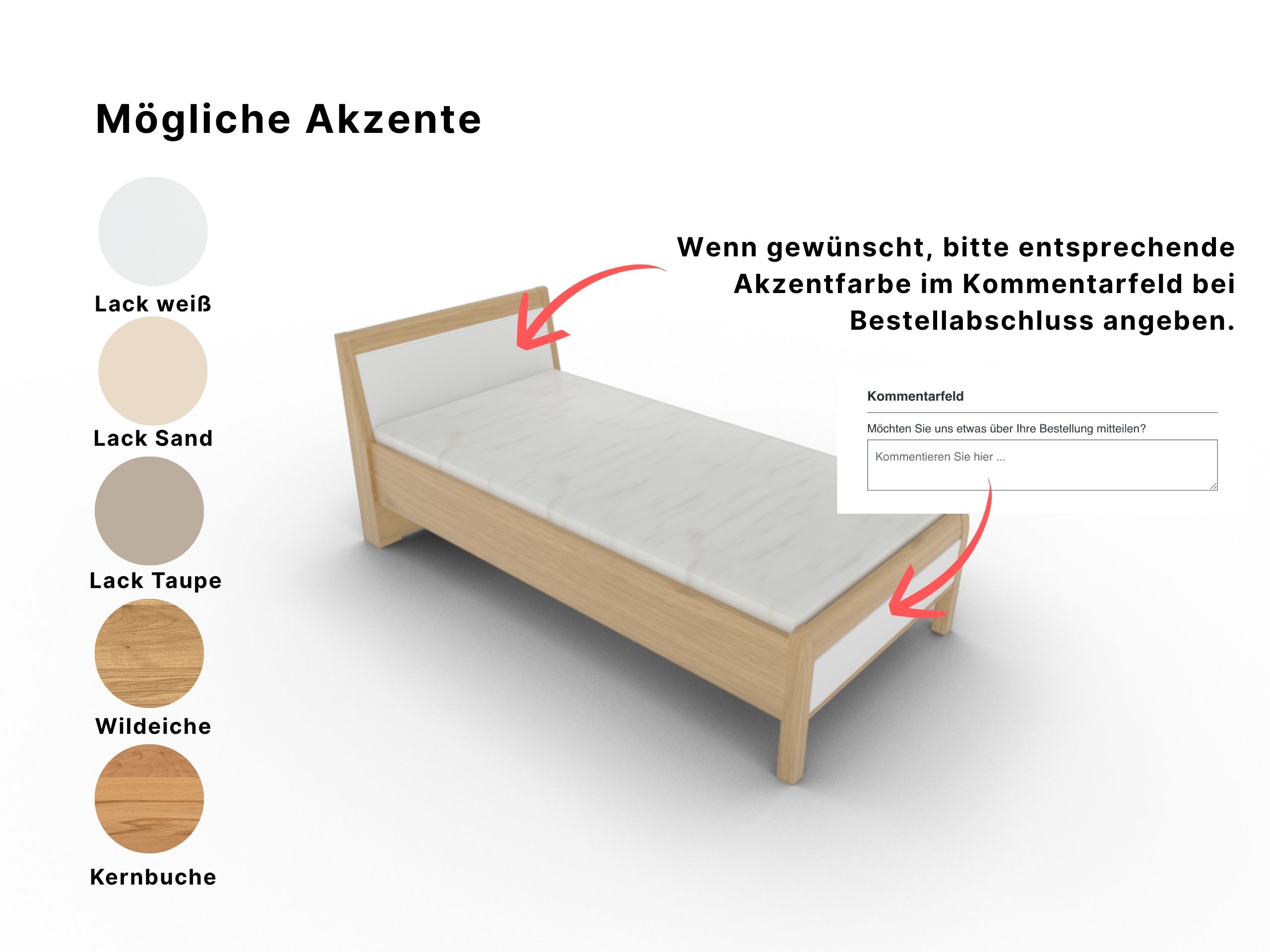 Disselkamp Comfort V Einzelbett KT Rahmen_echtholz furniert_Akzente