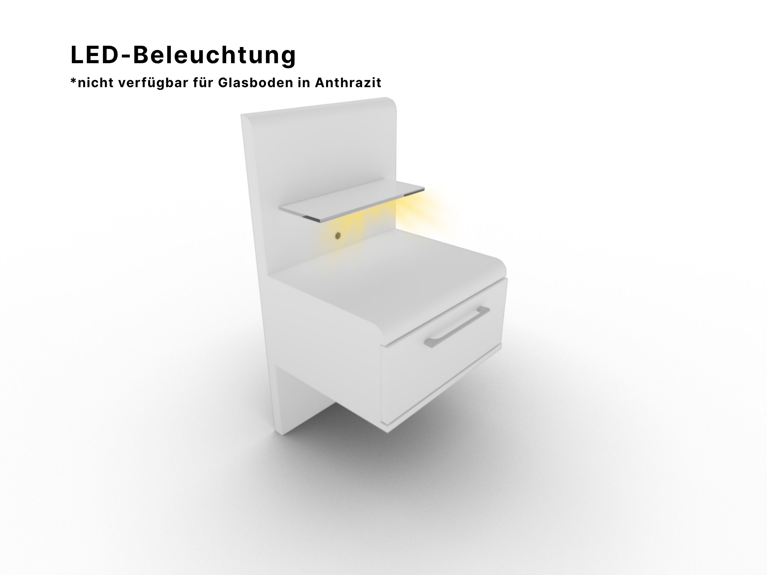 Disselkamp Comfort V Hängekonsole weiss_LED Belecuchtung