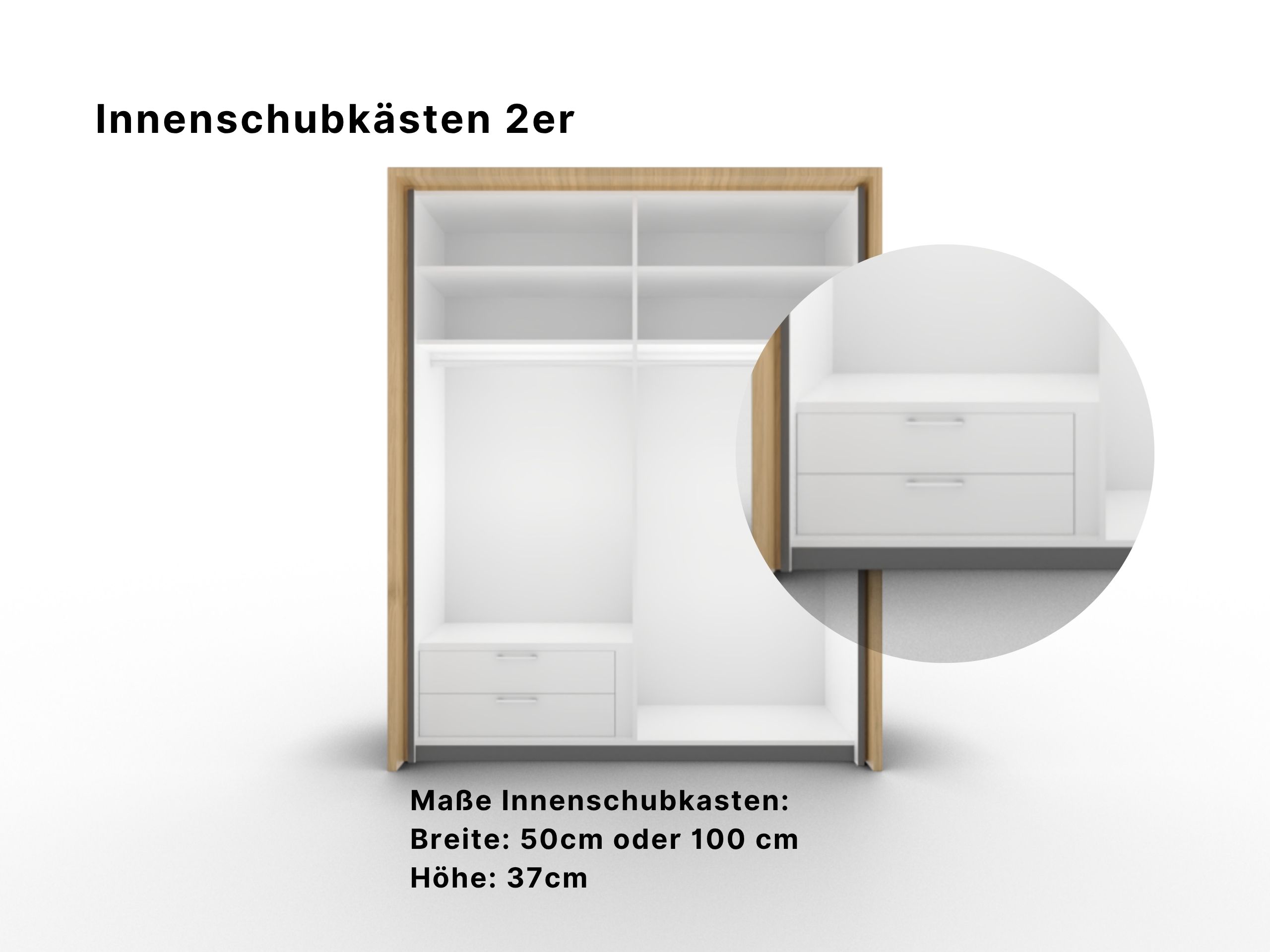 Disselkamp Callao Innenschubkasten Drehturenschrank 2er