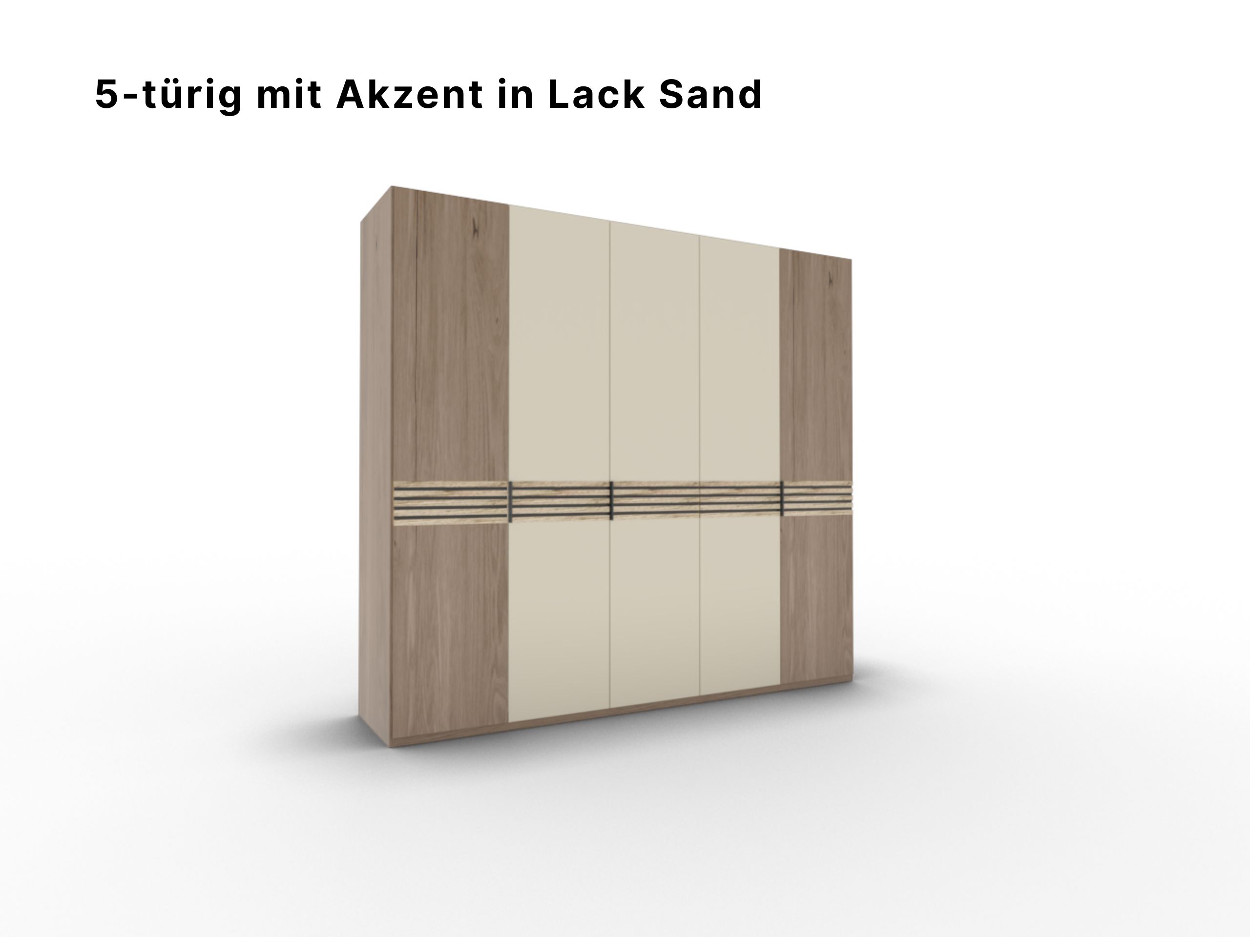 Disselkamp Cabrillo Schrankftont 2 5-tuerer Lack Sand