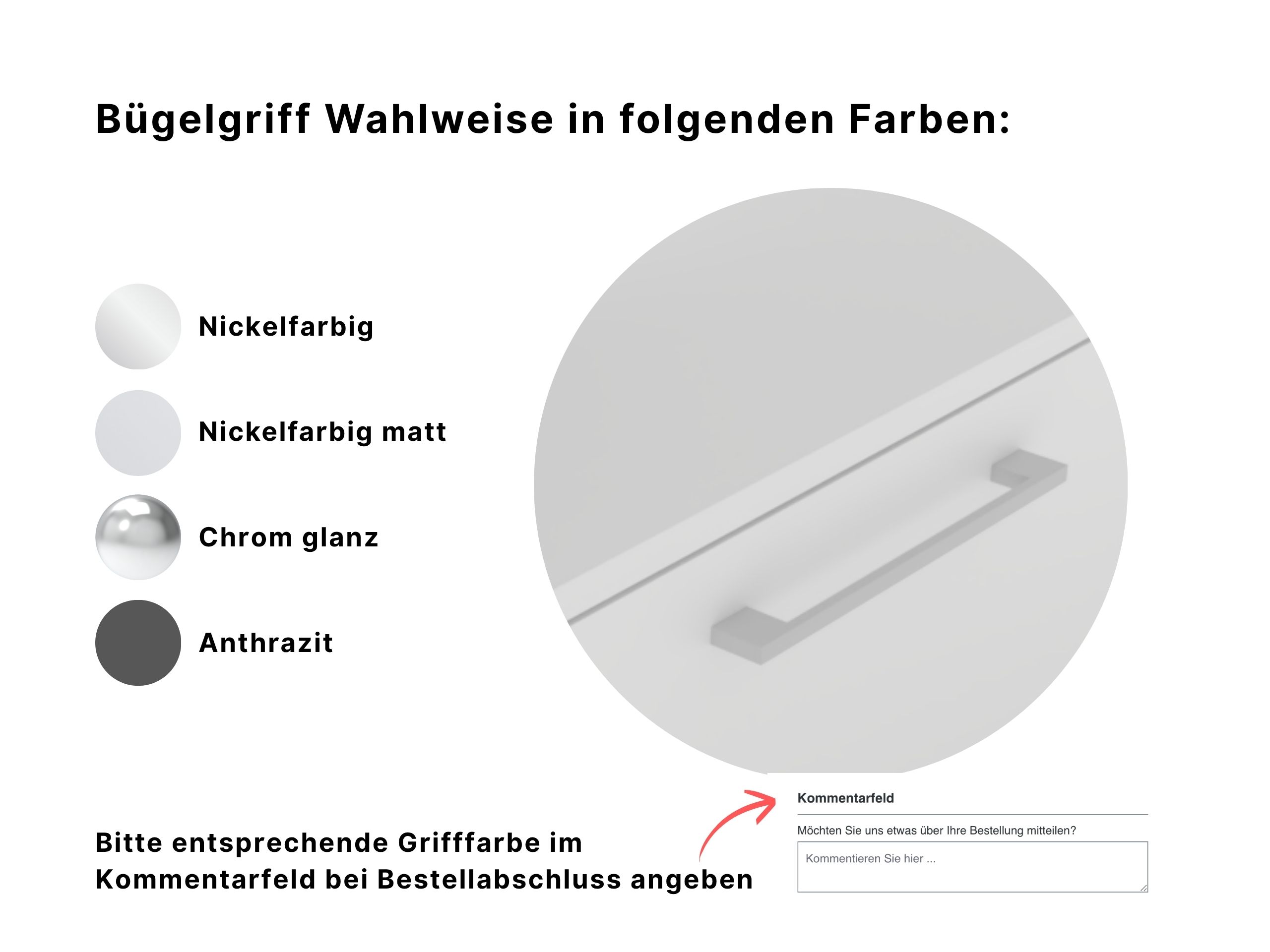 Disselkamp Comfort V Bügelgriffauswahl einfarbige Konsole