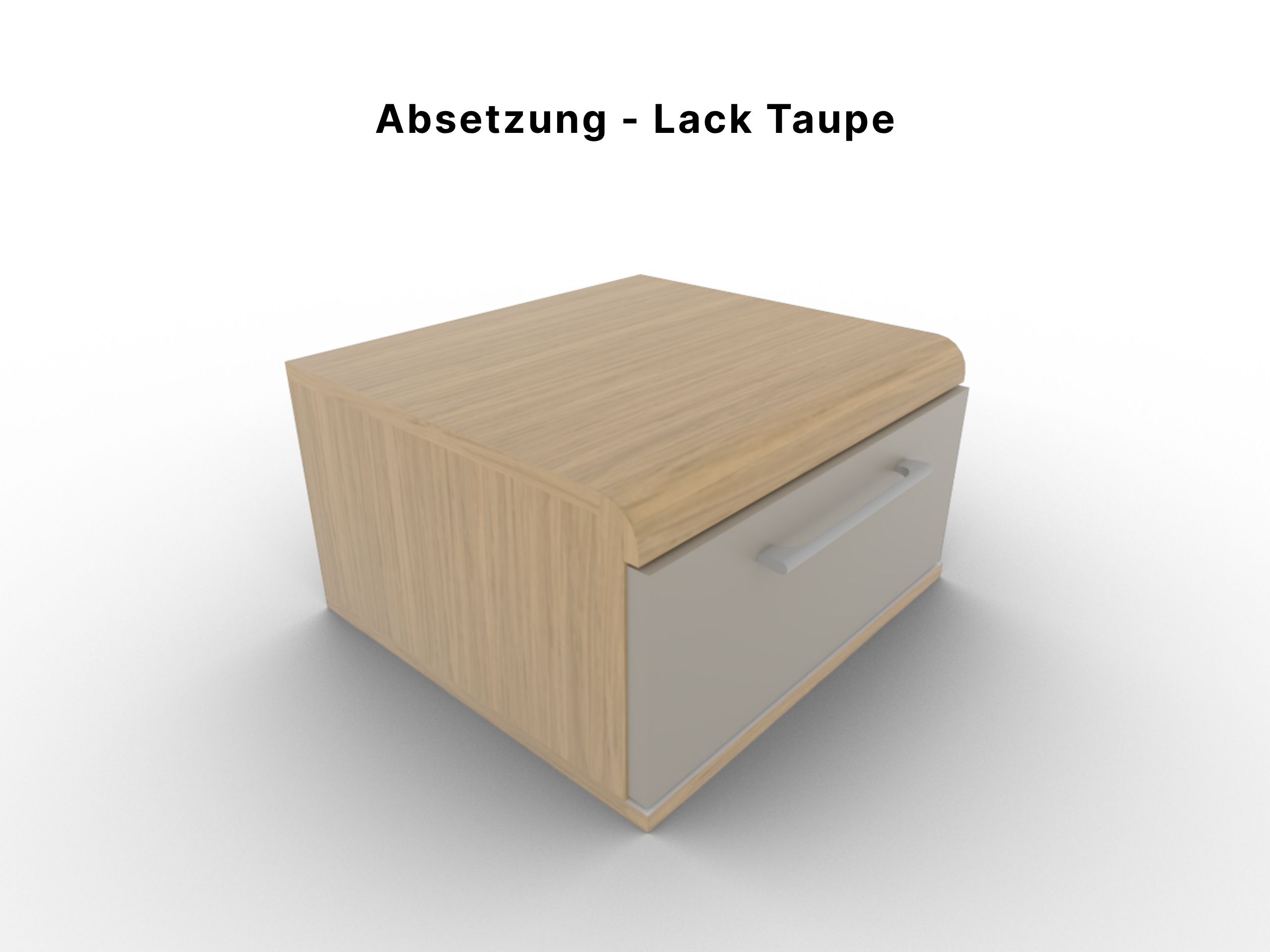 Disselkamp Comfort V Hängekonsole Wildeiche Absetzung Lack Taupe