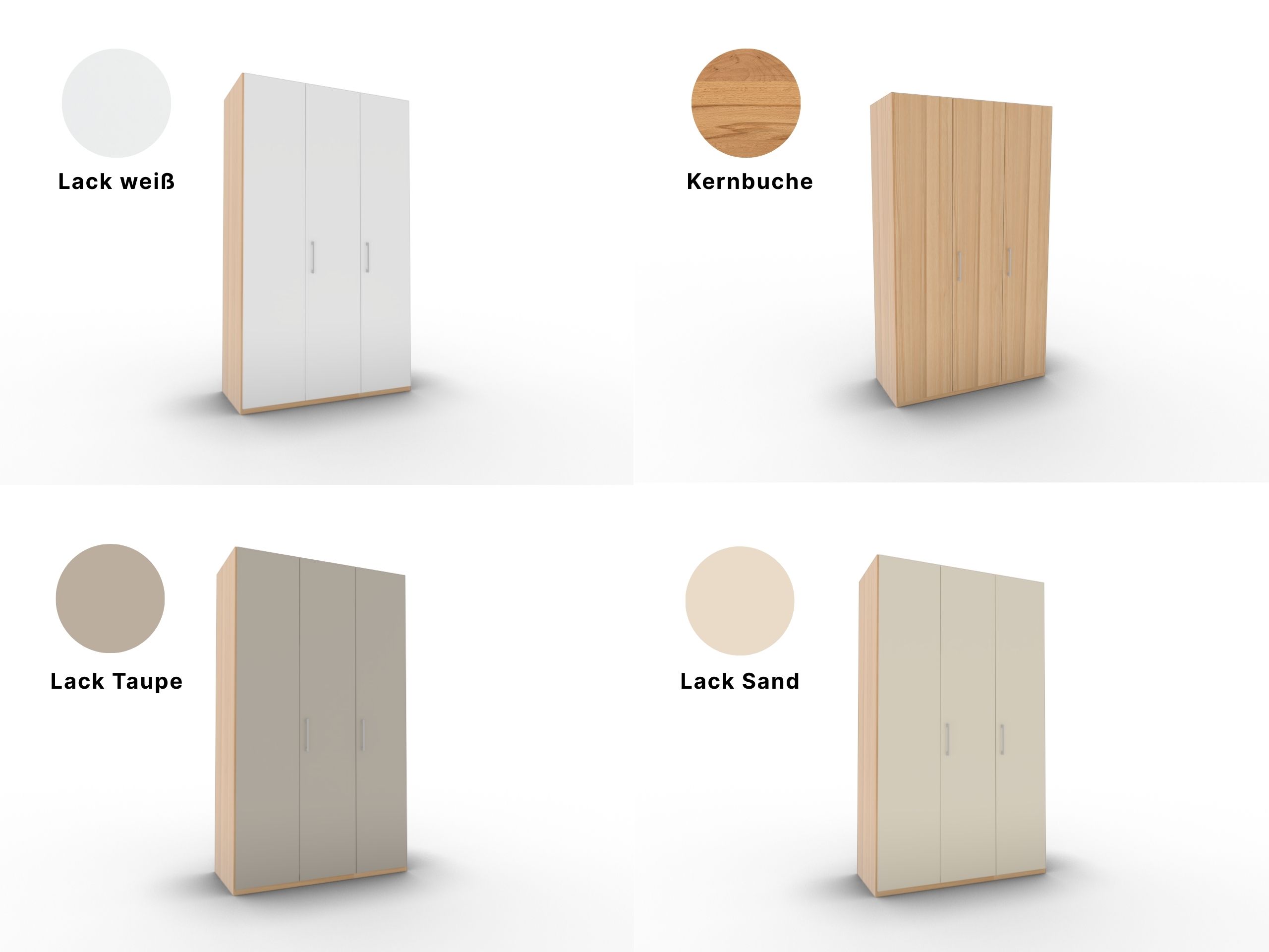 Disselkamp Comfort V Kleiderschrank Schrankfront 2 PG1_Kernbuche_Fronten_3T (2)