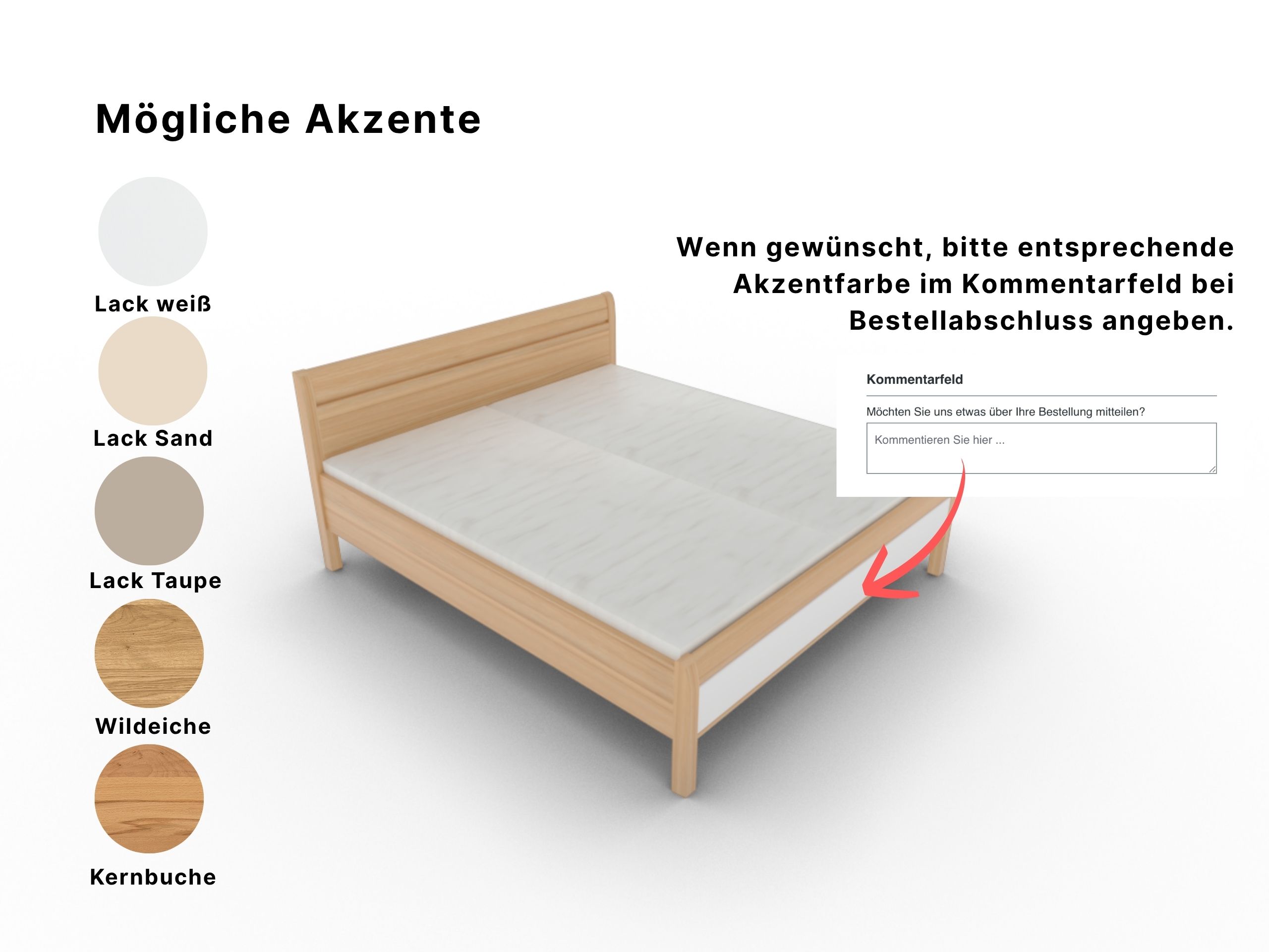 Disselkamp Doppelbett KT Stollen_Kernbuche_Akzente