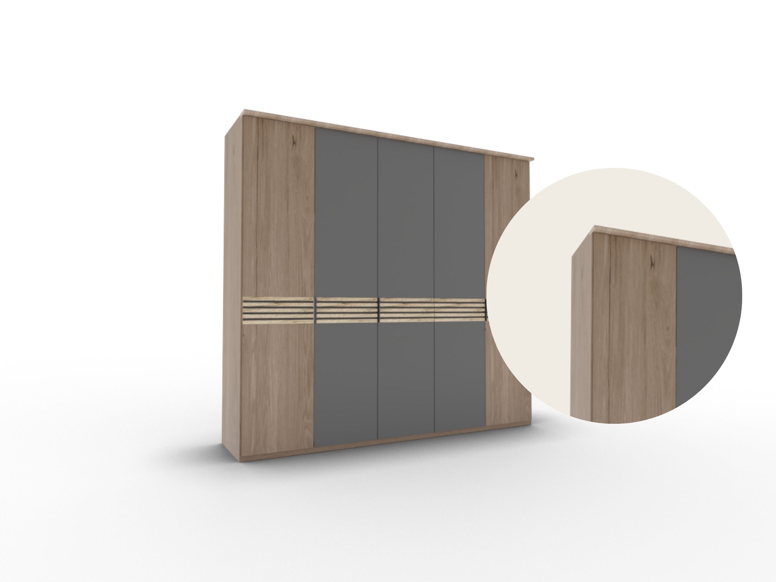 Disselkamp Cabrillo Kleiderschrank Kranzleiste