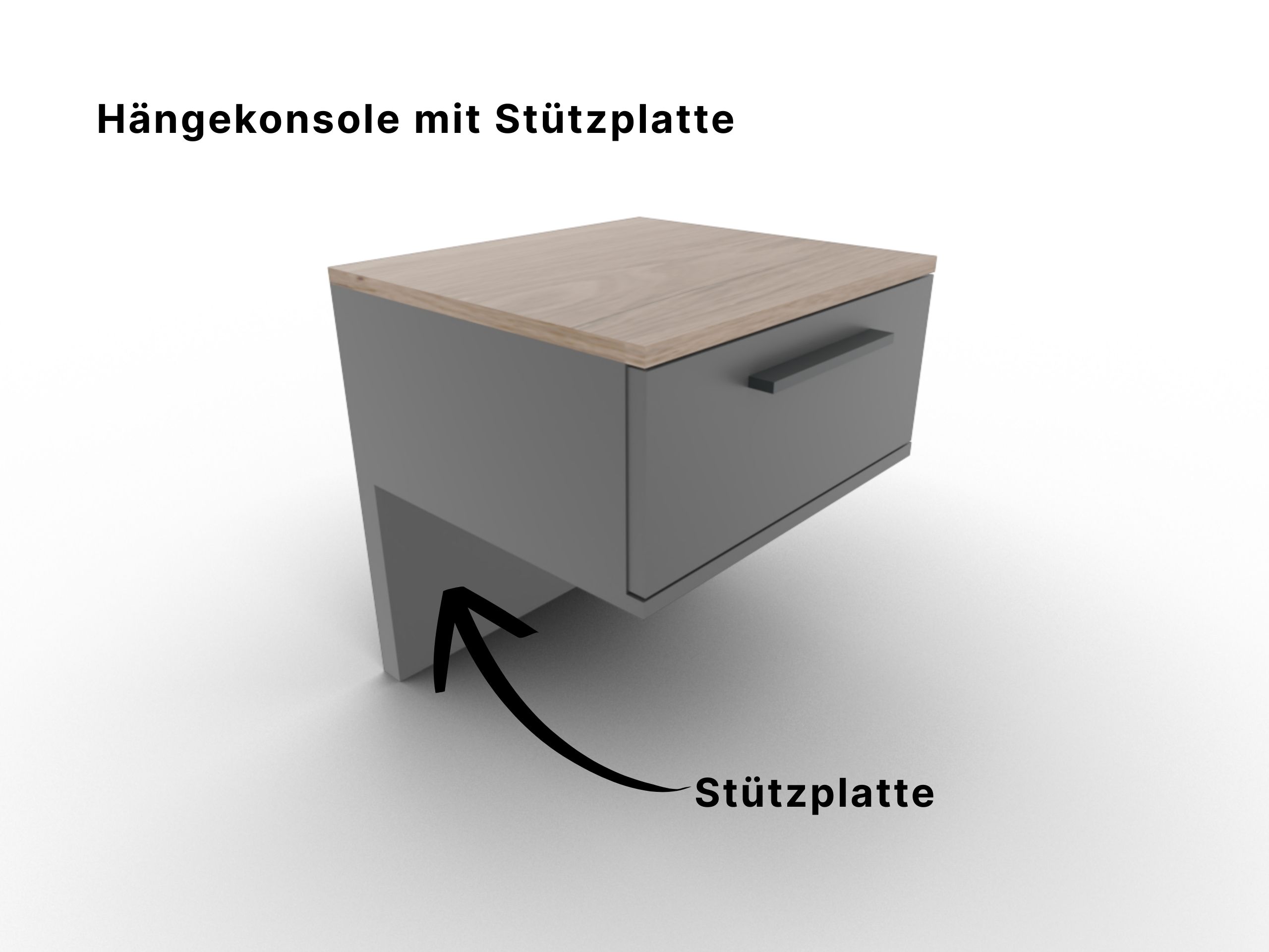 Disselkamp Cuneo Haengekonsole_Stuetzplatte_U-Linie