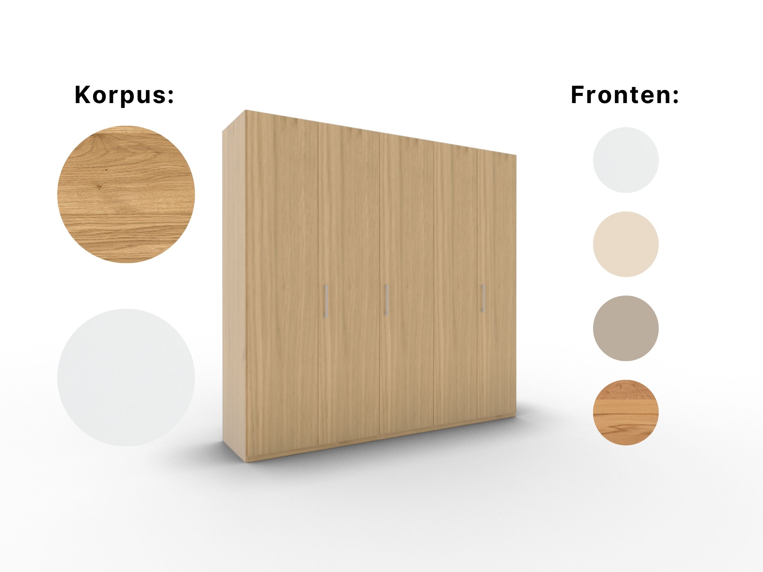Disselkamp Comfort V Kleiderschrank Schrankfront 2 PG2_Wildeiche Cover_5T