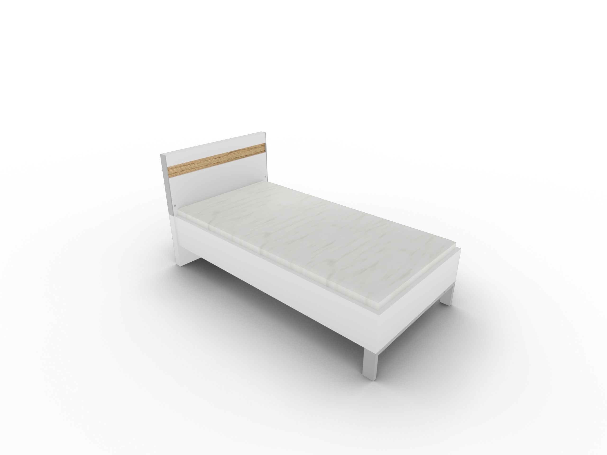 Disselkamp Einzelbett Kopfteil Multicolor nickelfarbig Wei Lack PG 1 855389