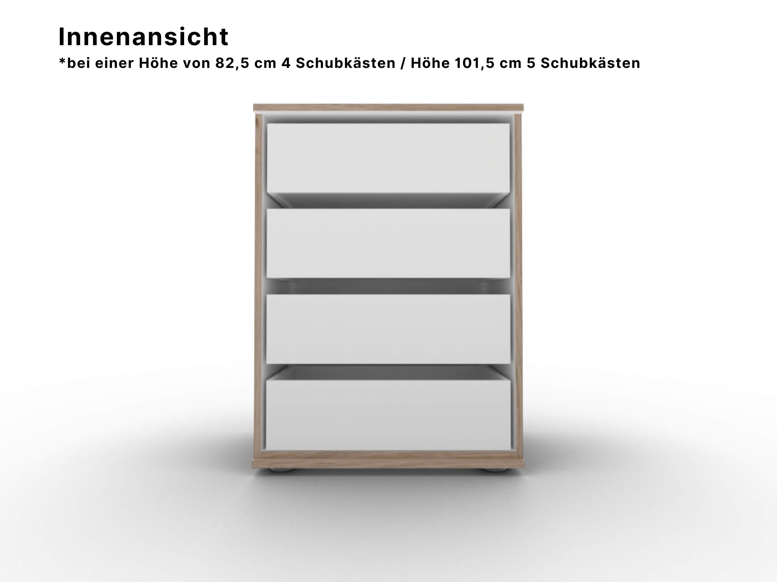 Disselkamp Cuneo Kommode Innenansicht Schubladenkommode 4SK 60er