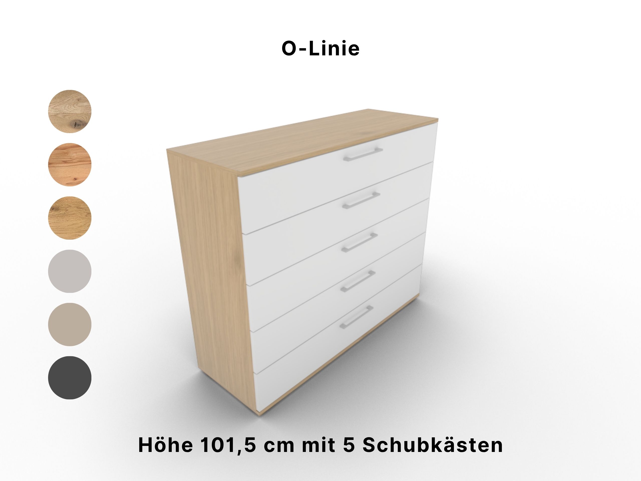 Disselkamp Schubkastenkommode O-Linie 120er 5 SK