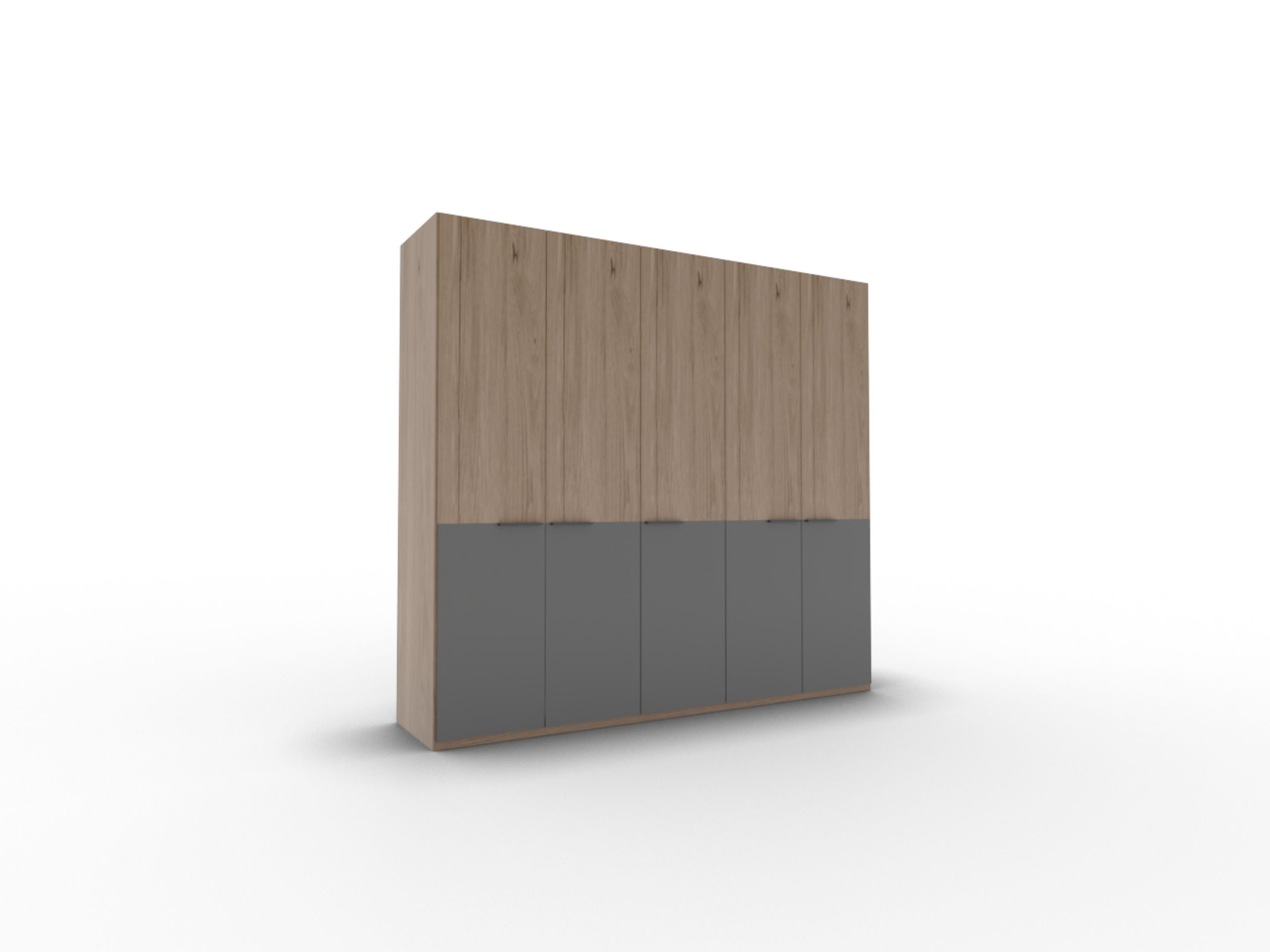 Disselkamp Cuneo Kleiderschrank 5-tuerig_Lack Basalt_Kachel_(1)