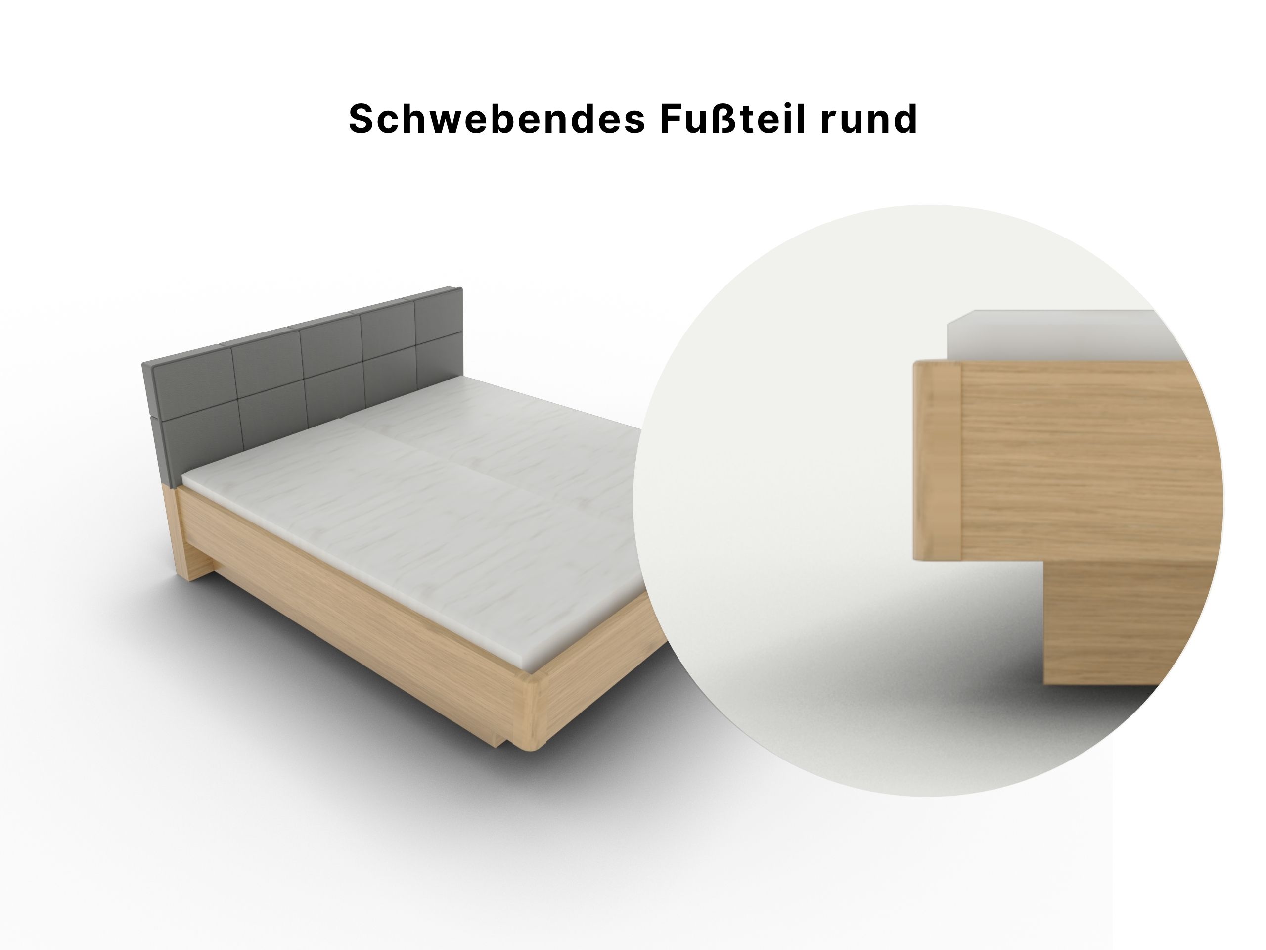 Produktbild Disselkamp Doppelbett Futeil_Schwebendes Fußteil rund