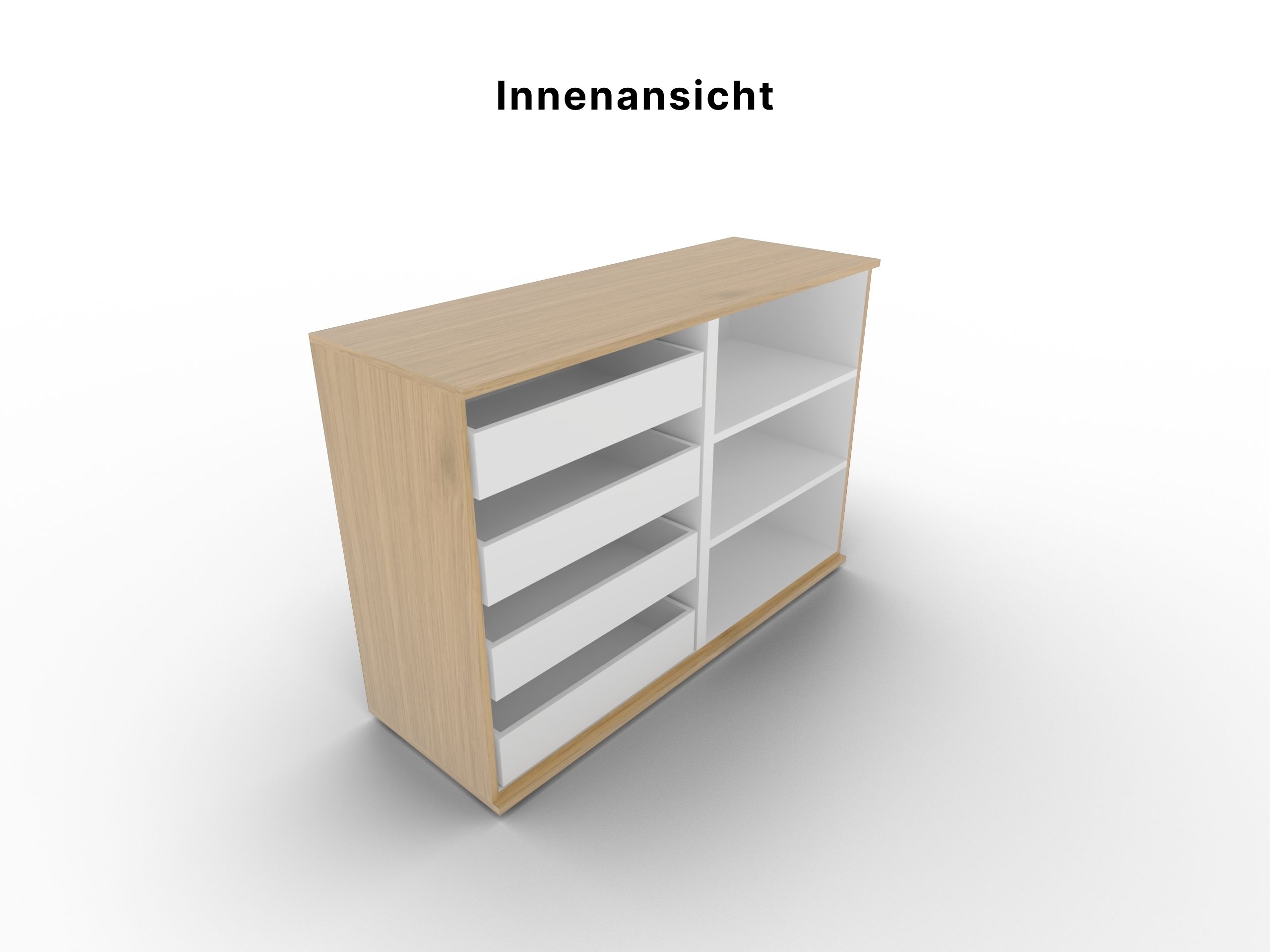 Disselkamp Kombikommode 4SK  Innenansicht