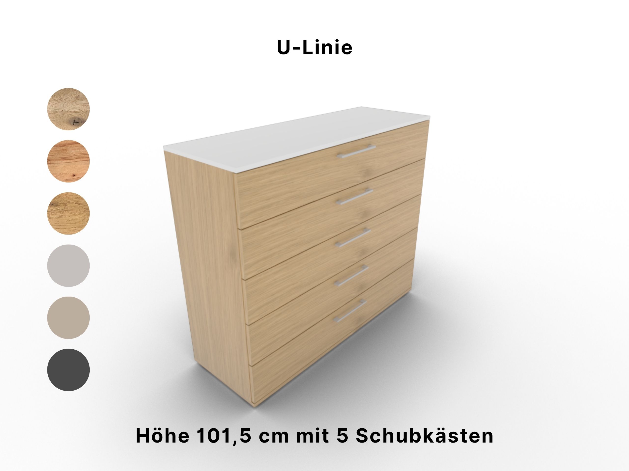 Disselkamp Schubkastenkommode U-Linie 120er 5SK