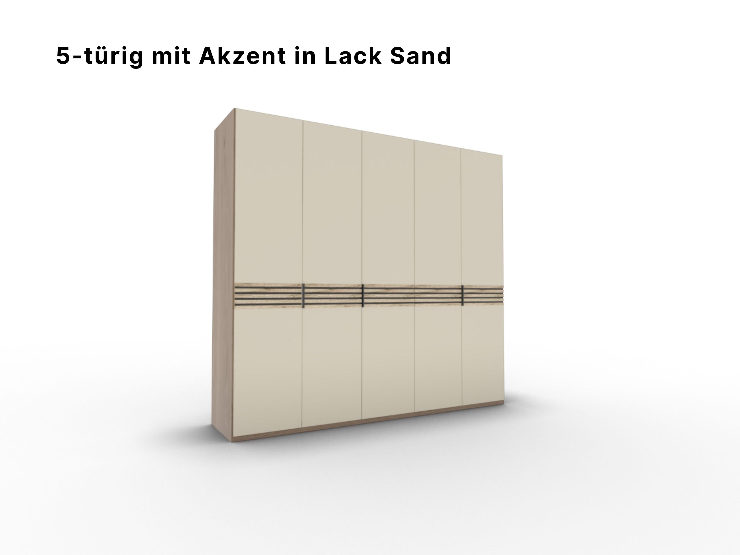 Disselkamp Cabrillo Schrankftont 3 5-tuerer Lack Sand