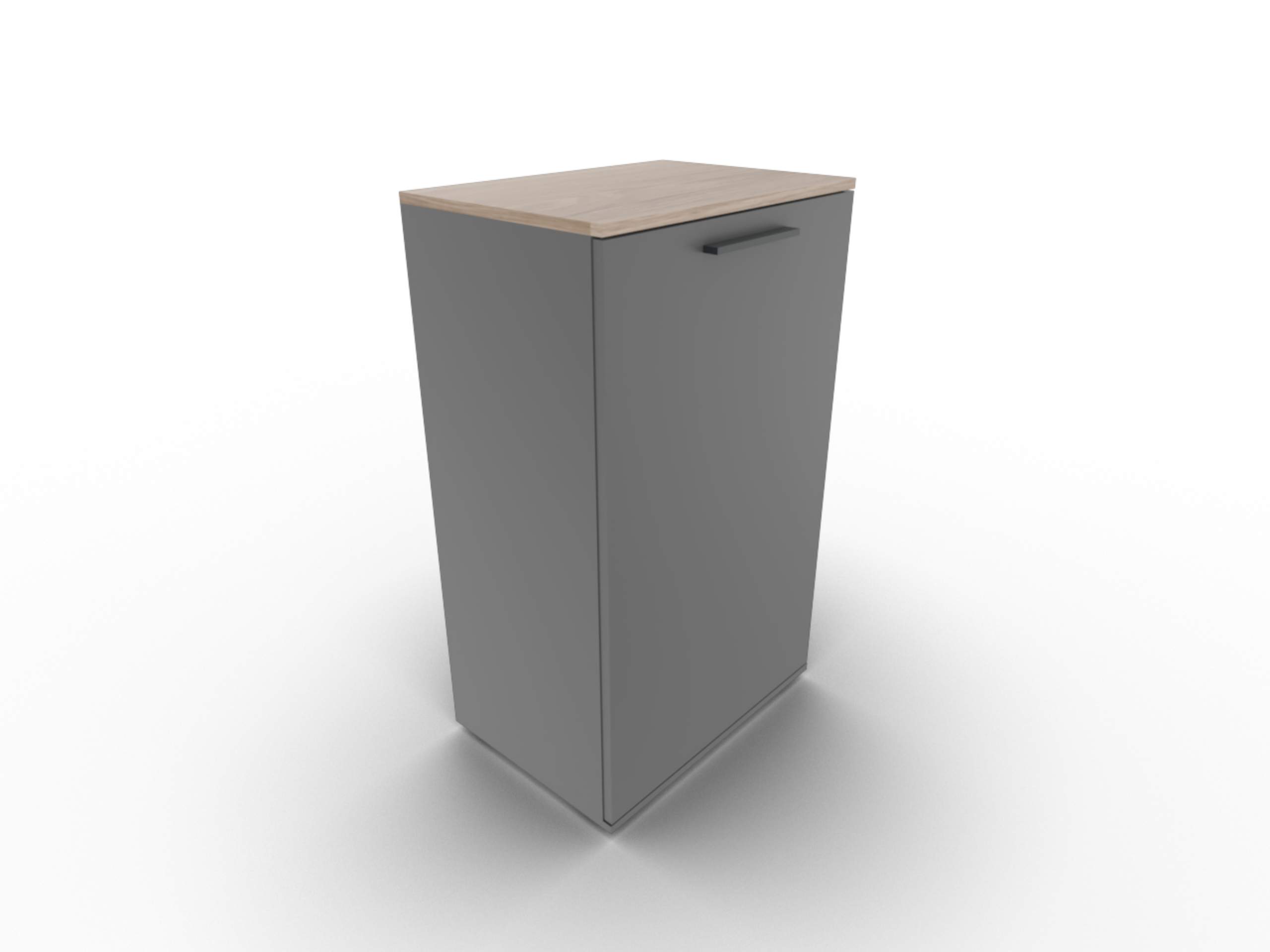 Disselkamp Cuneo Tuerenkommode 1-tuerig U-Linie_Lack Basalt