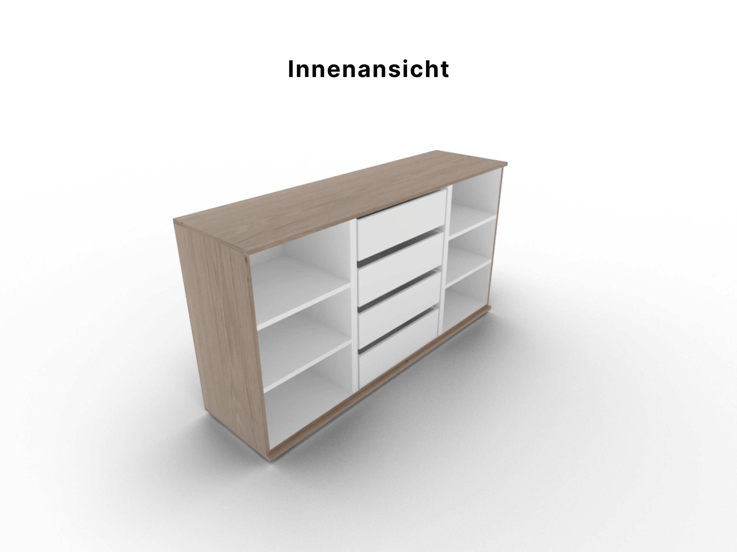 Disselkamp Callao Superkombikommode 151 cm_Innenansicht