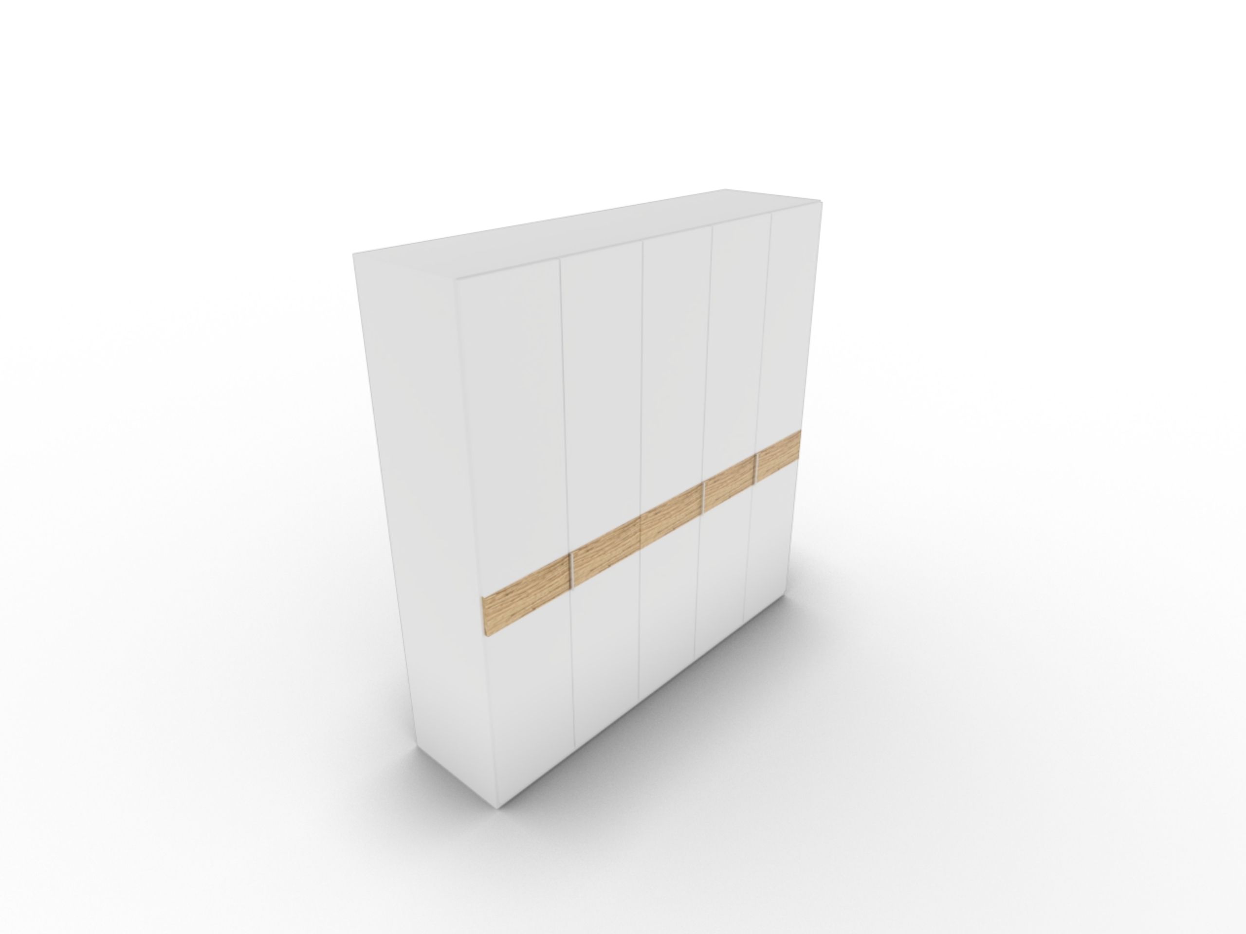 Disselkamp CD Studioline Kleiderschrank BB 5-türig Lack weiss