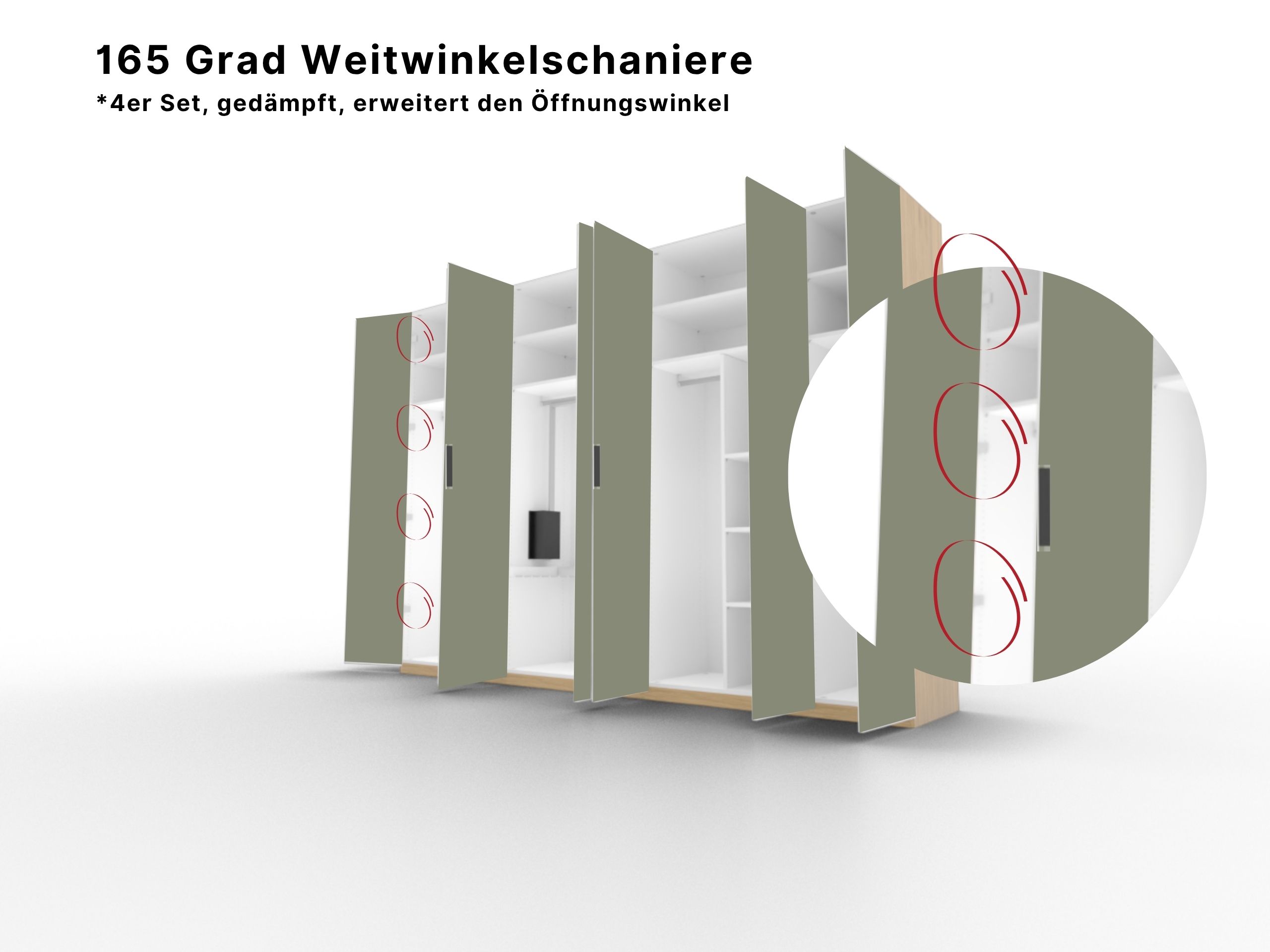 165 Grad Weitwinkelschaniere Callao