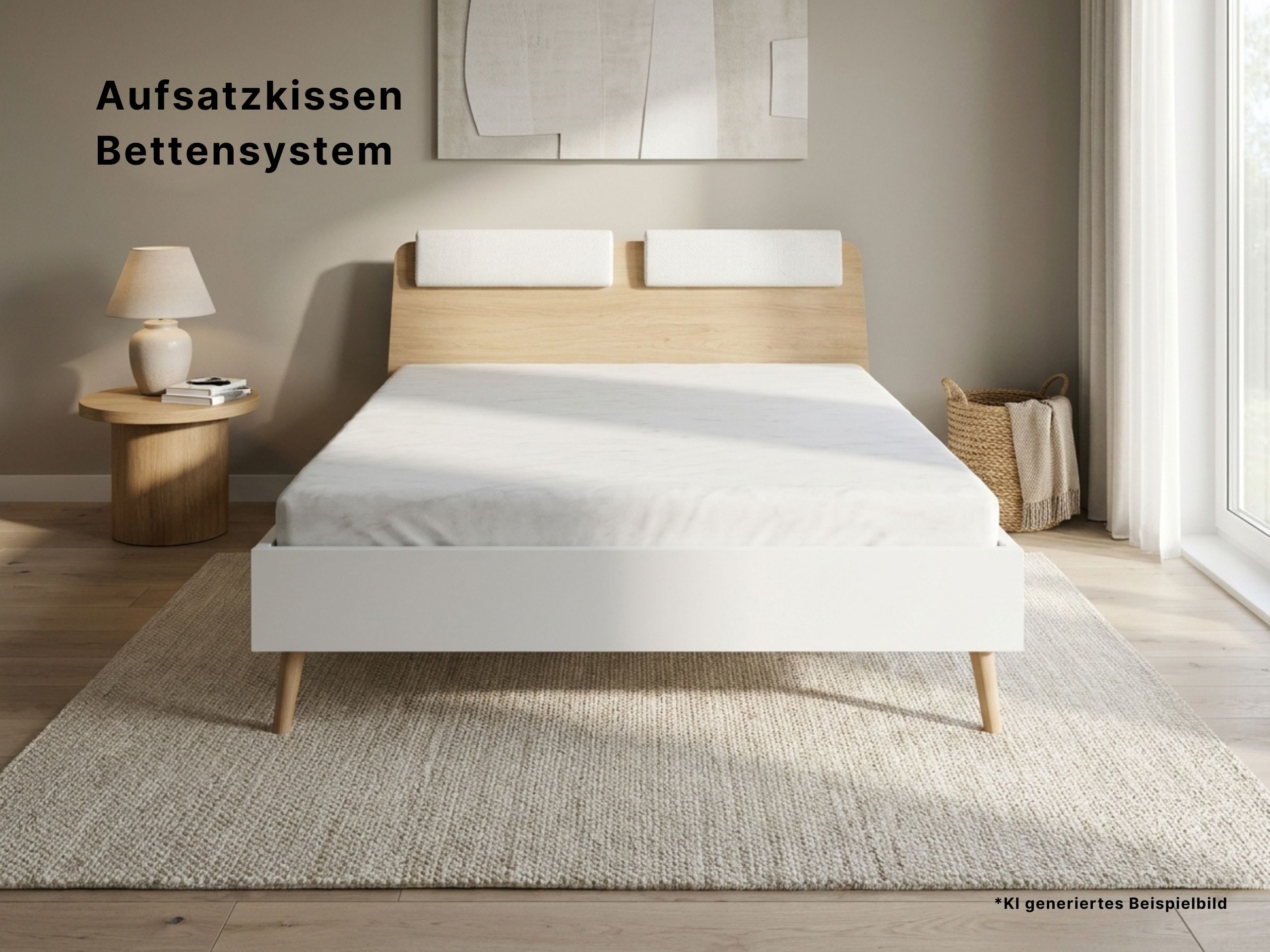 Disselkamp Bettensystem Aufsatzkissen KI generiertes Beispielbild