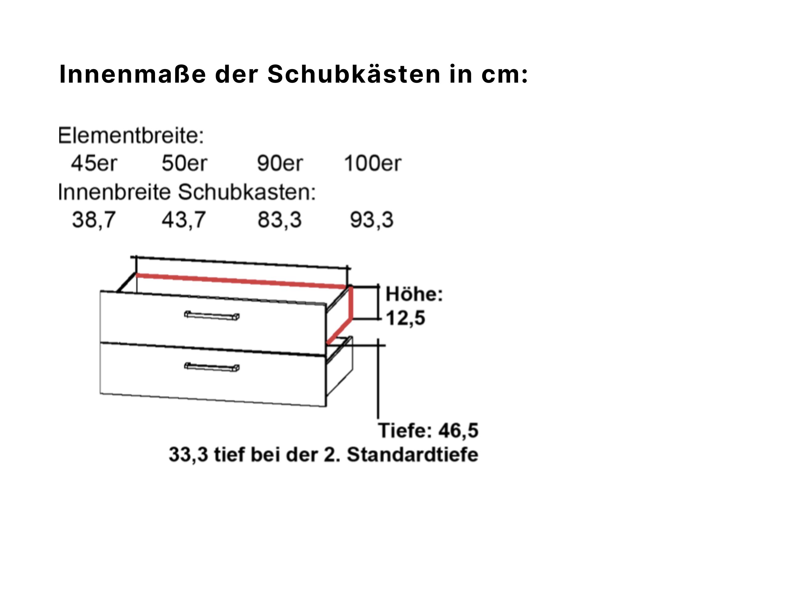 Frontschubkasten Innenmae CD Studioline im Überblick