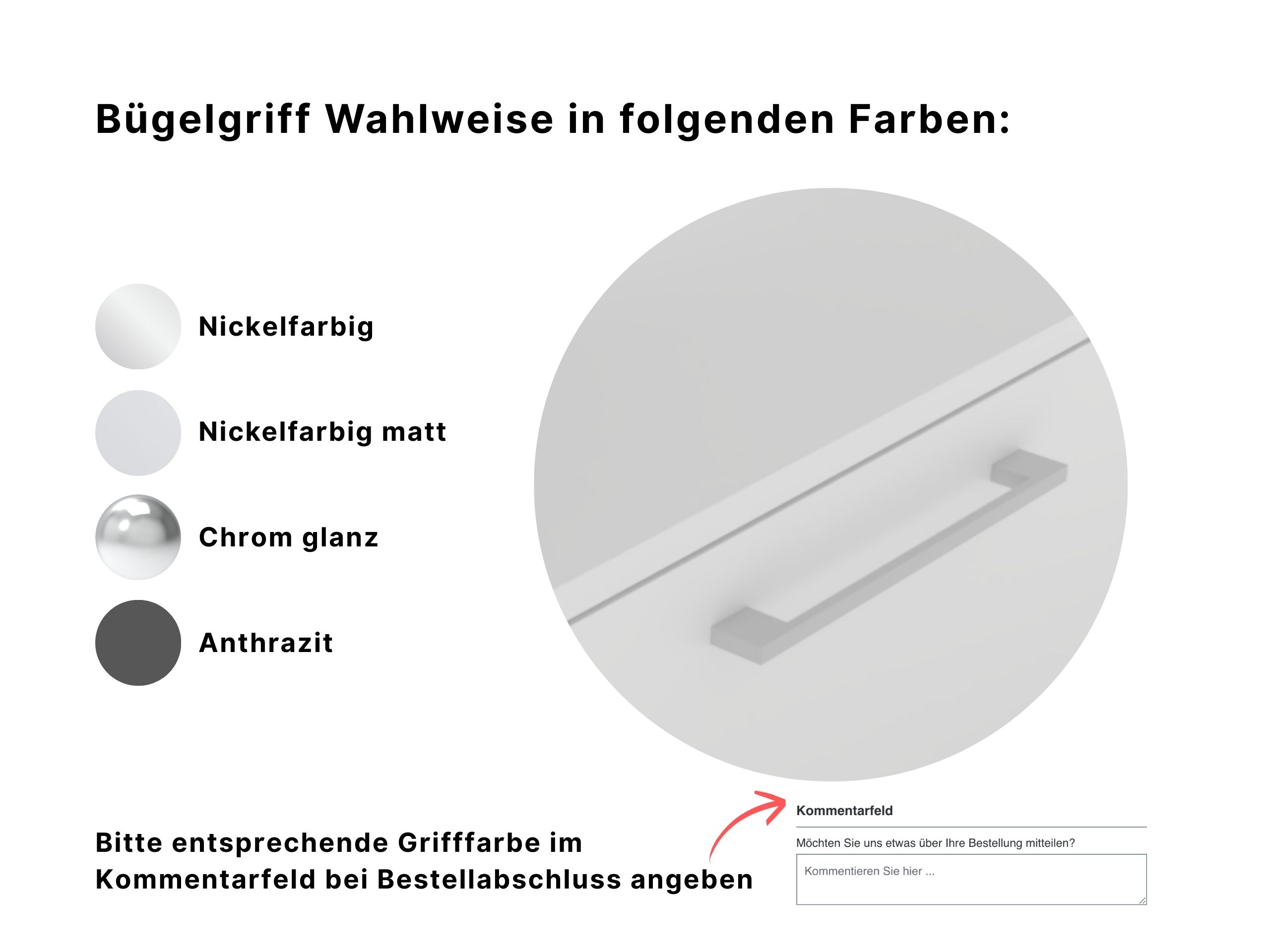 Disselkamp Comfort V Bügelgriffauswahl Kommode