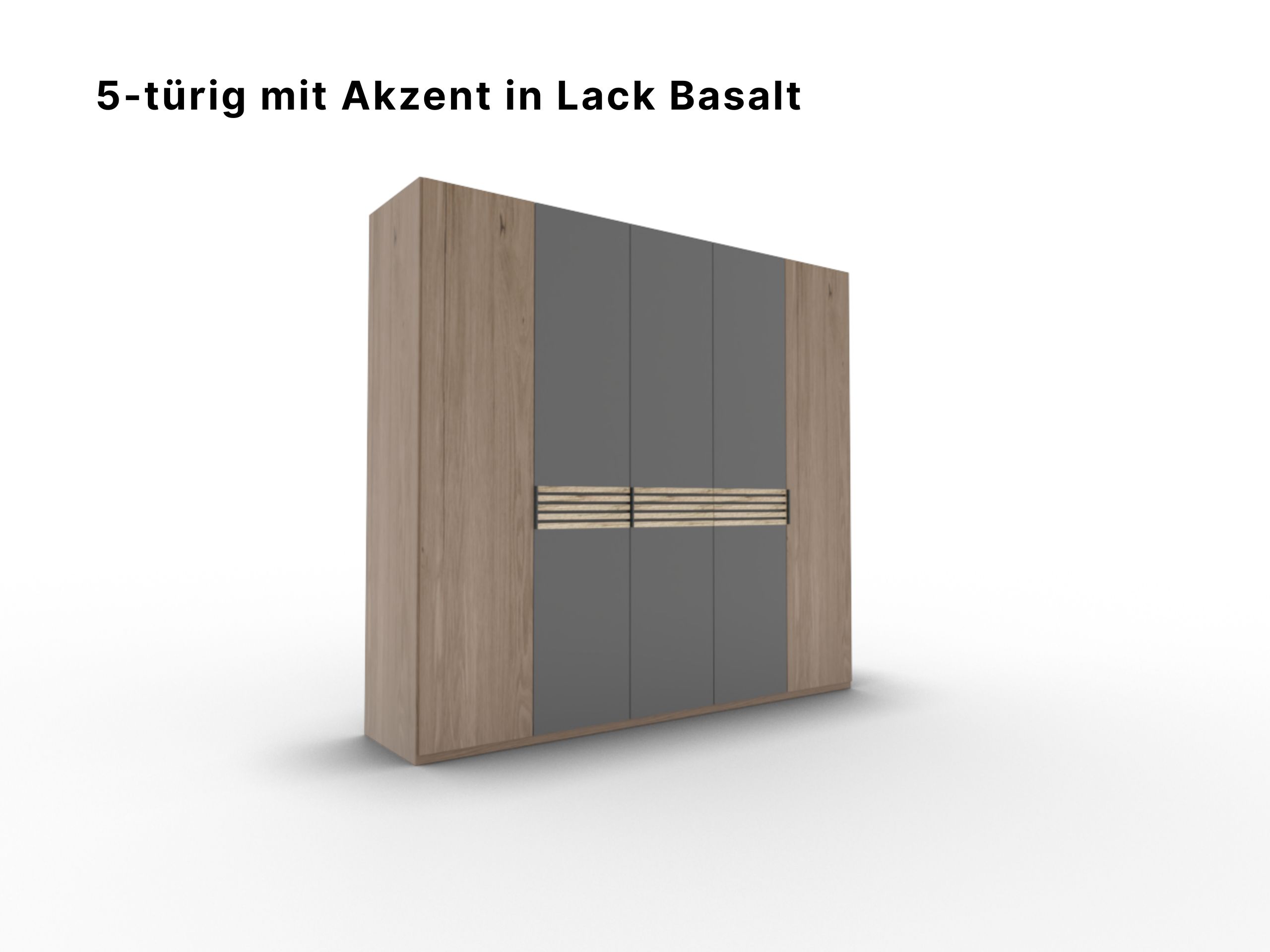 Disselkamp Cabrillo Schrankftont 1 5-tuerer Lack Basalt