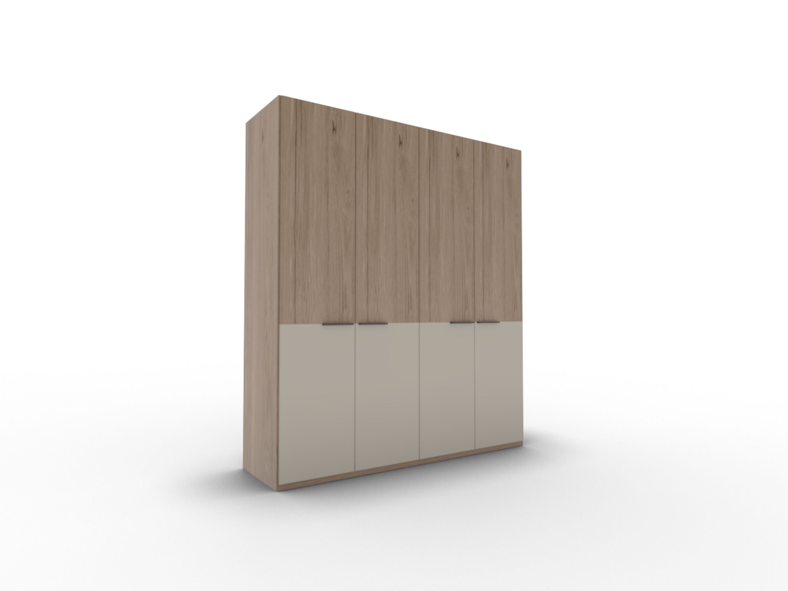 Disselkamp Cuneo Kleiderschrank 4-tuerig_Lack Taupe