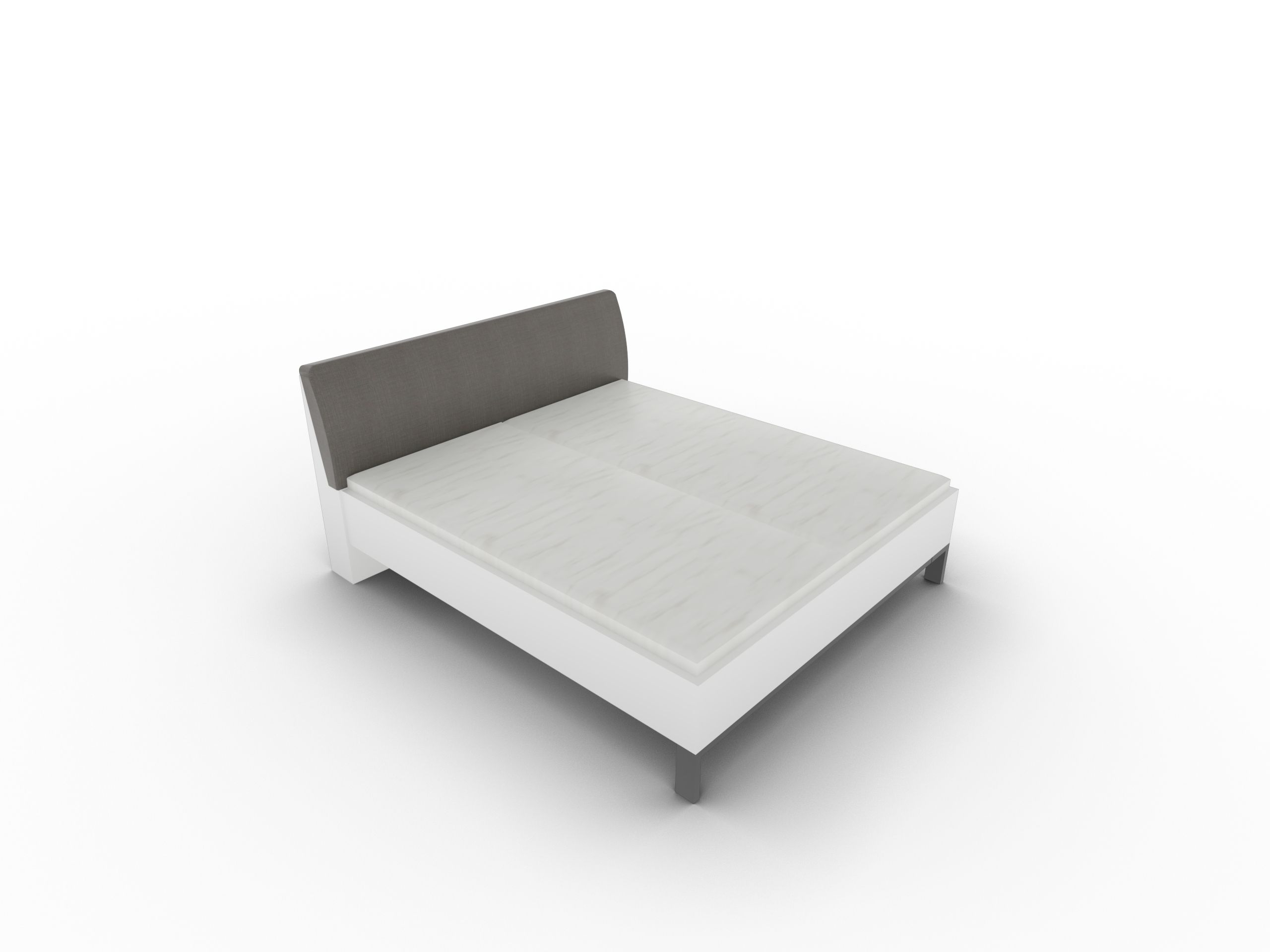 Disselkamp Doppelbett Polsterkopfteil Luna Wei Lack PG 1 862388