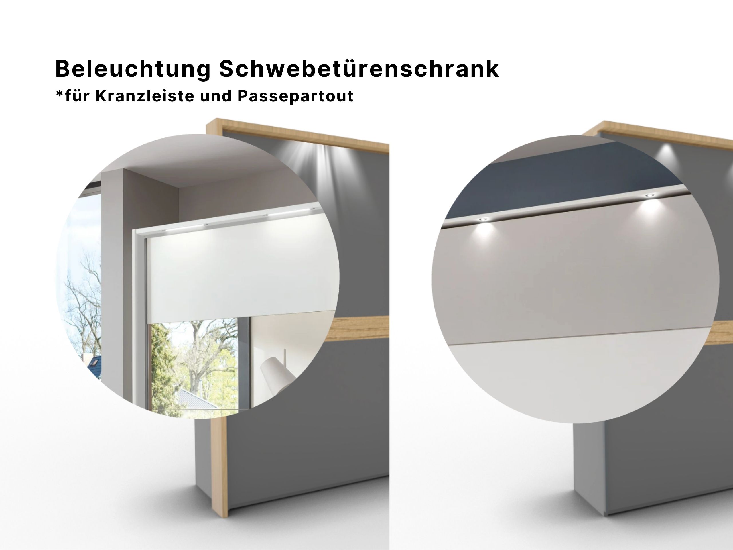 Disselkamp CD Studioline Schwebetuerenschrank Beleuchtung Coverbild