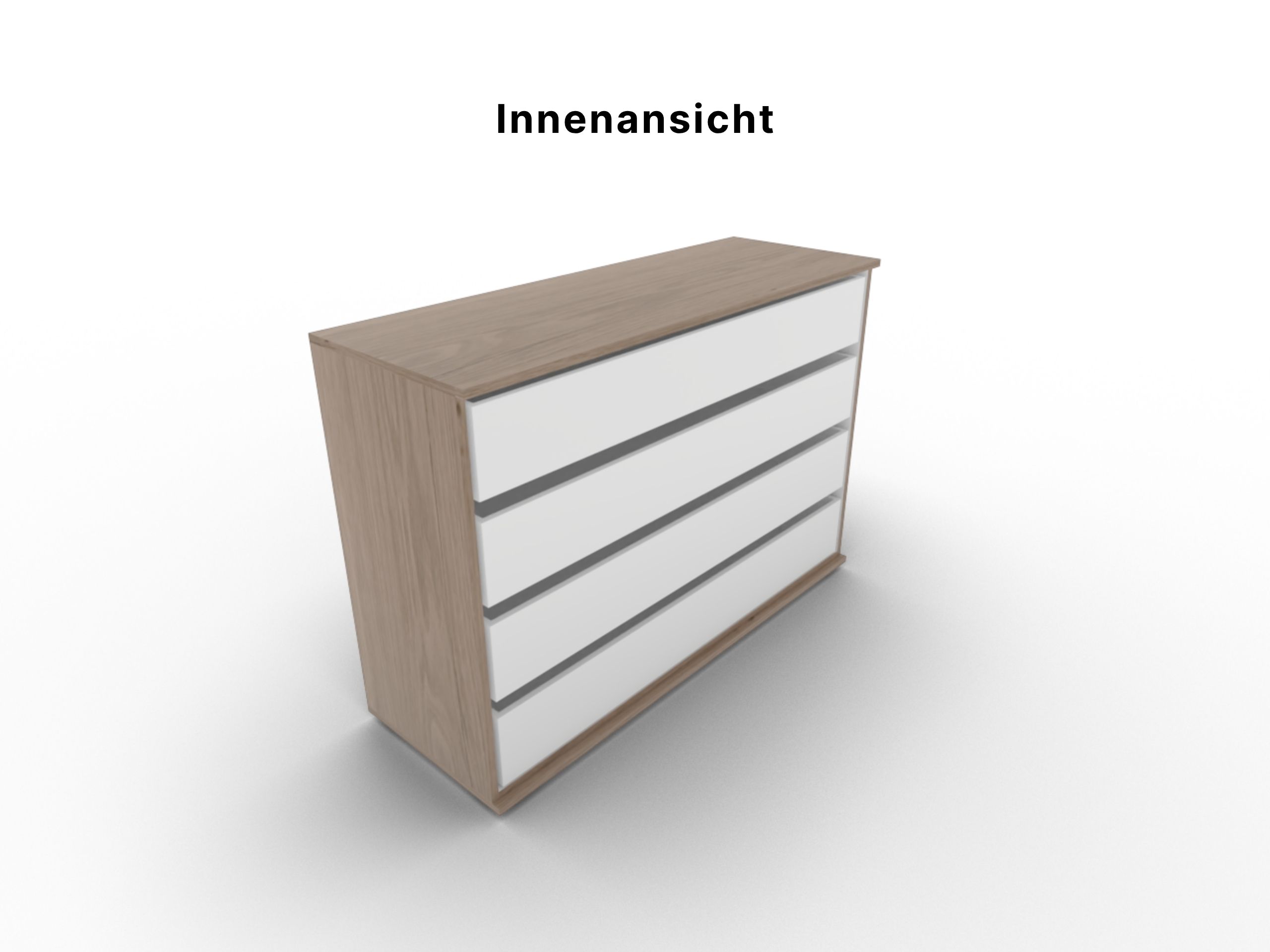 Disselkamp Callao Schubkastenkommode 4 SK 120er_Innenansicht